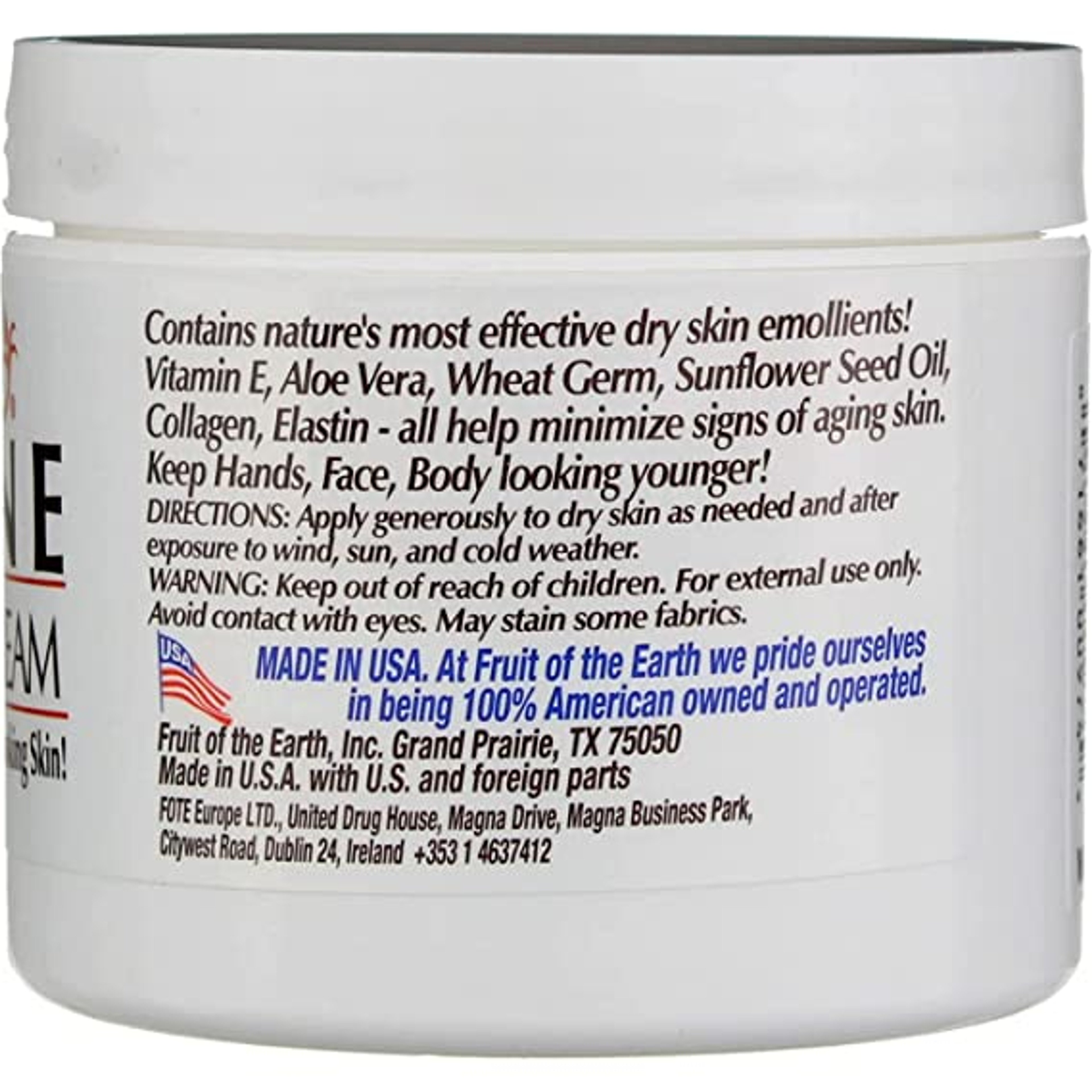 Fruit of the Earth Vitamin E Skin Care Cream