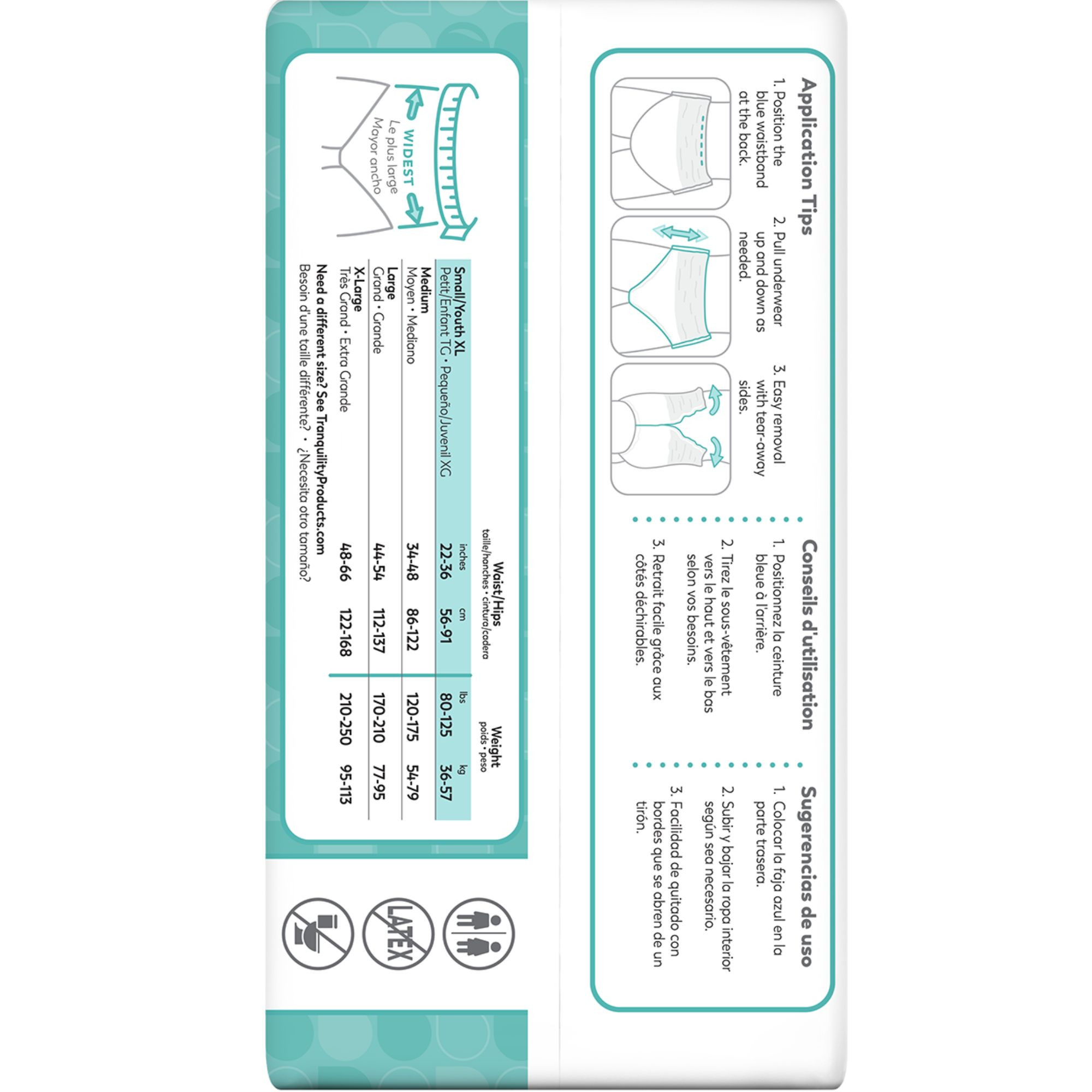 Tranquility Essential Disposable Adult Underwear, Moderate Absorbency