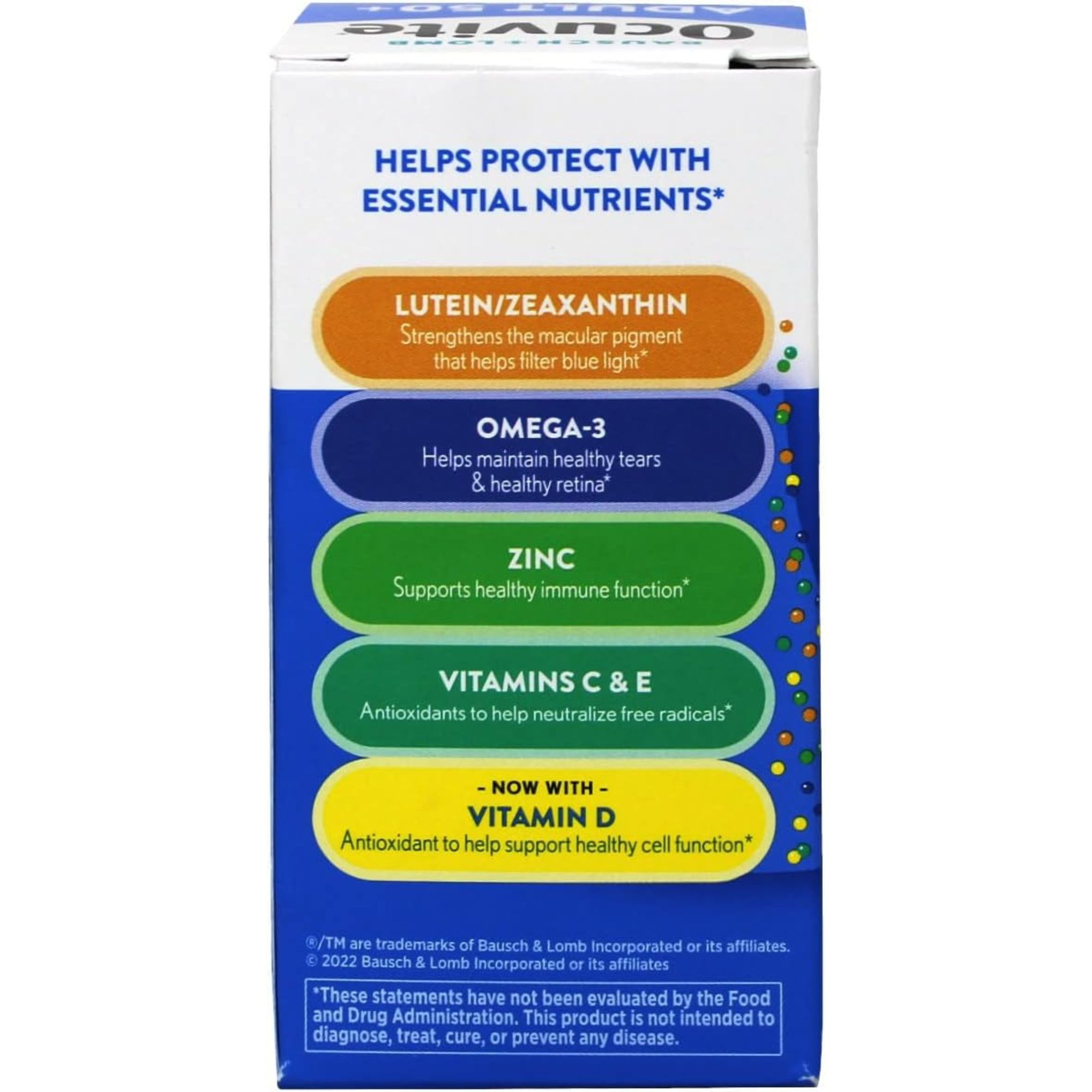 Ocuvite Adult 50+ Multivitamin Supplement, 50 Tablets, 32420846530, 1 Bottle