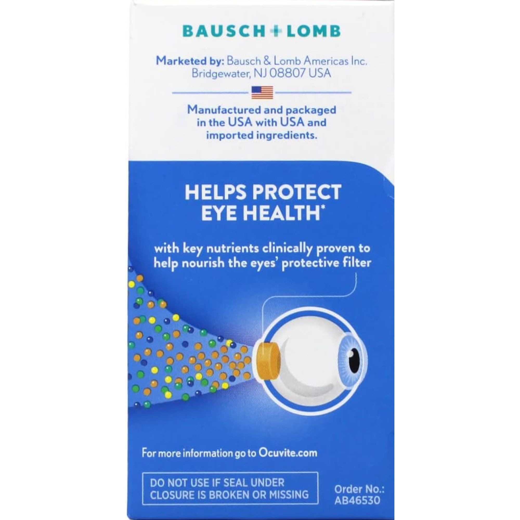 Ocuvite Adult 50+ Multivitamin Supplement, 50 Tablets, 32420846530, 1 Bottle