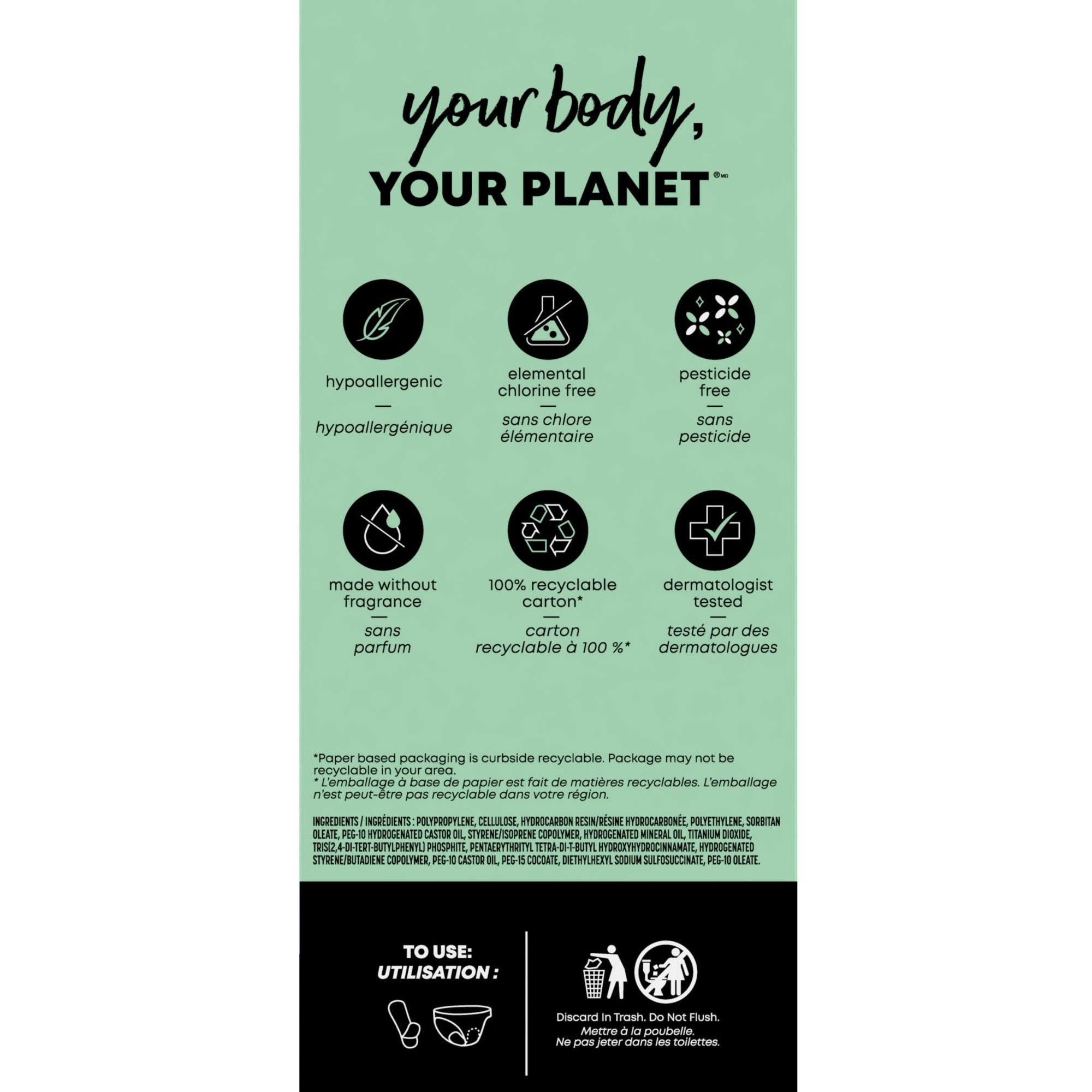 U by Kotex LightDays Plus Liners, Regular Absorbency