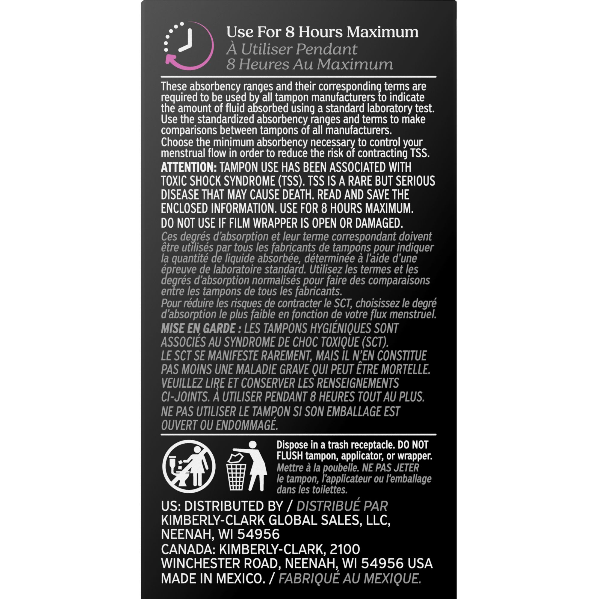 U by Kotex Click Compact Tampons, Super Absorbency