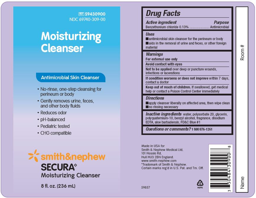Smith & Nephew Secura Moisturizing Antimicrobial Skin Cleanser, 8 oz.