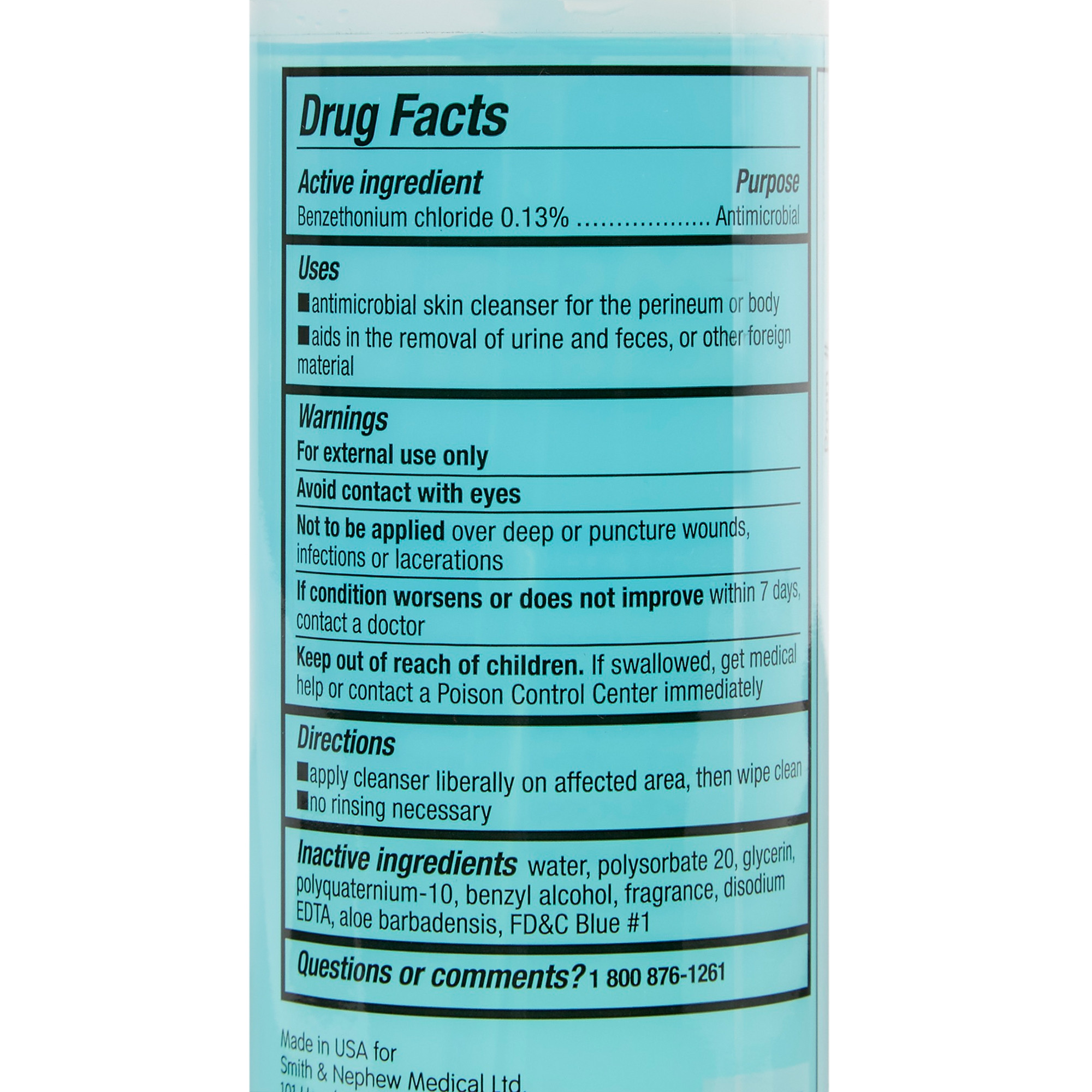 Smith & Nephew Secura Moisturizing Antimicrobial Skin Cleanser, 8 oz.