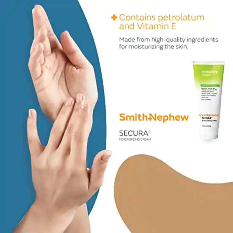 Smith & Nephew Secura Moisturizing Cream, 6.5 oz., Contents