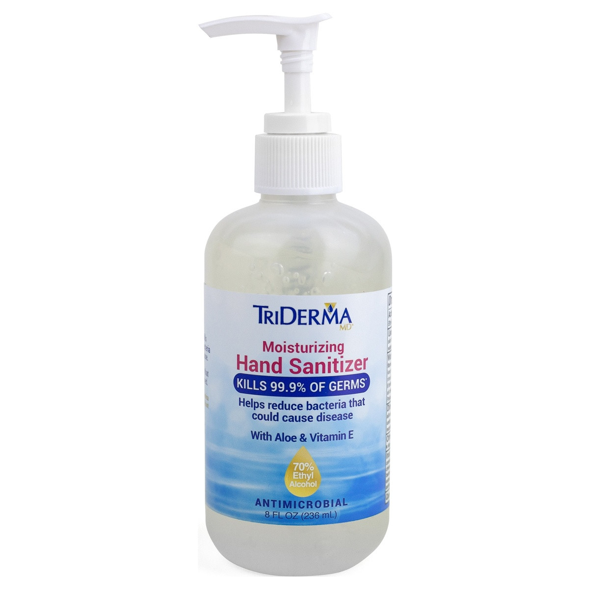 TriDerma Moisturizing Hand Sanitizer, 8 oz., 173082, 1 Each