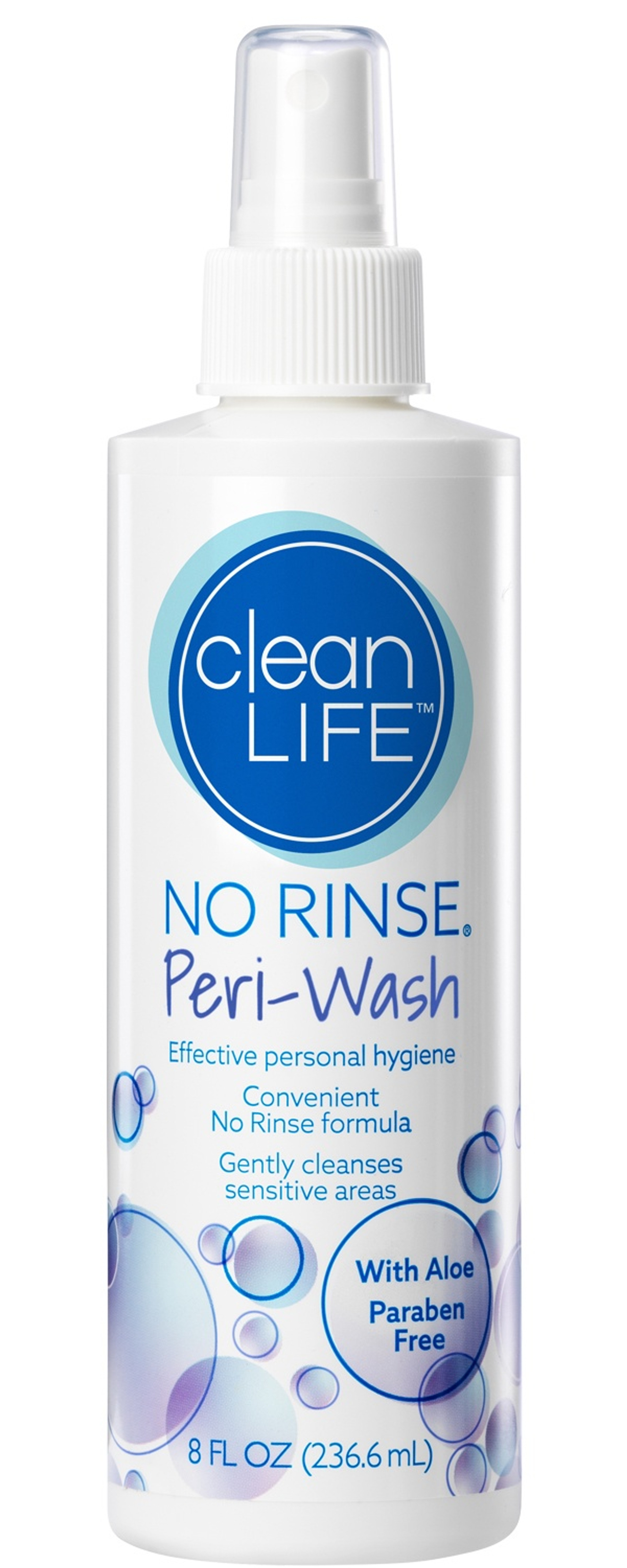 CleanLife No-Rinse Peri-Wash, 8 oz., 00700P, Case of 12