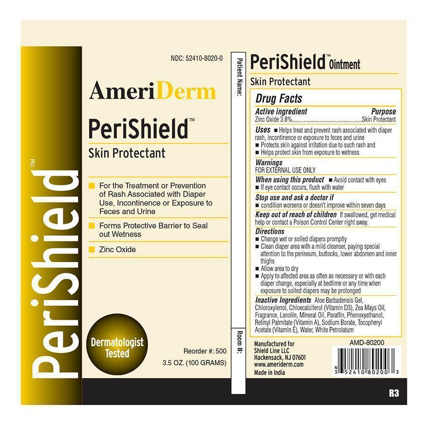 Ameriderm PeriShield Skin Protectant Cream, 3.5 oz.