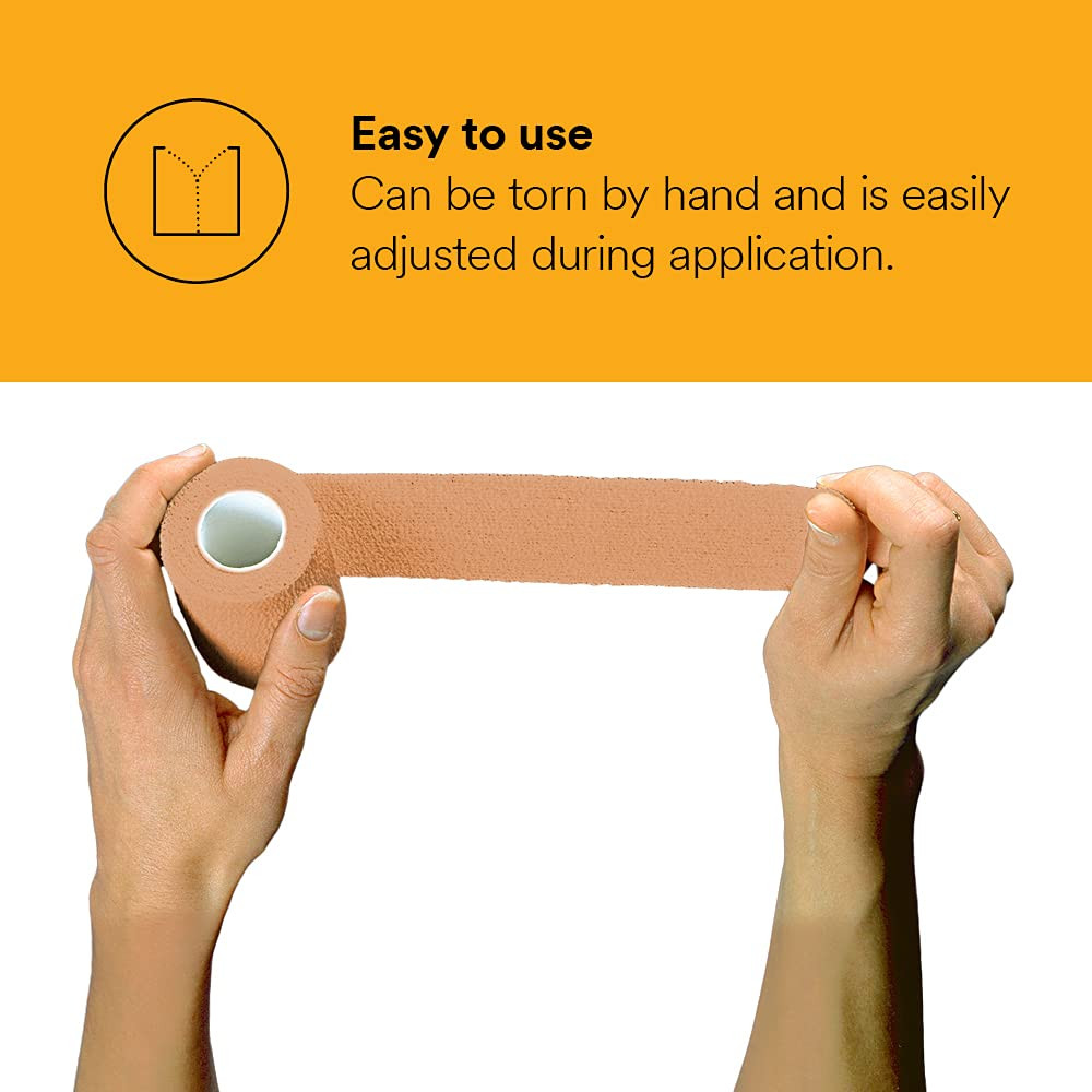 3M Coban LF Standard Compression Self-adherent Cohesive Bandange, 3" X 5 yds