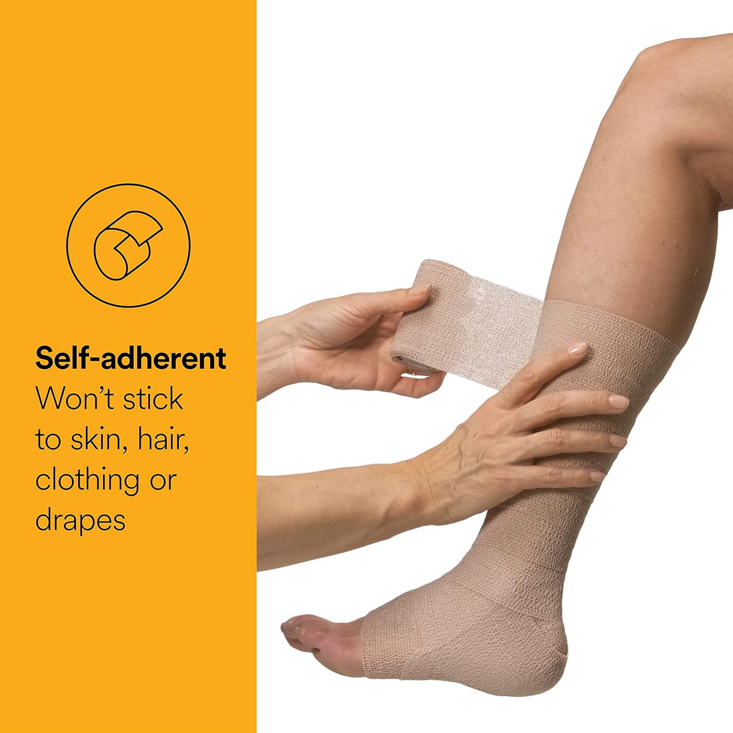 3M Coban LF Standard Compression Self-adherent Cohesive Bandange, 3" X 5 yds