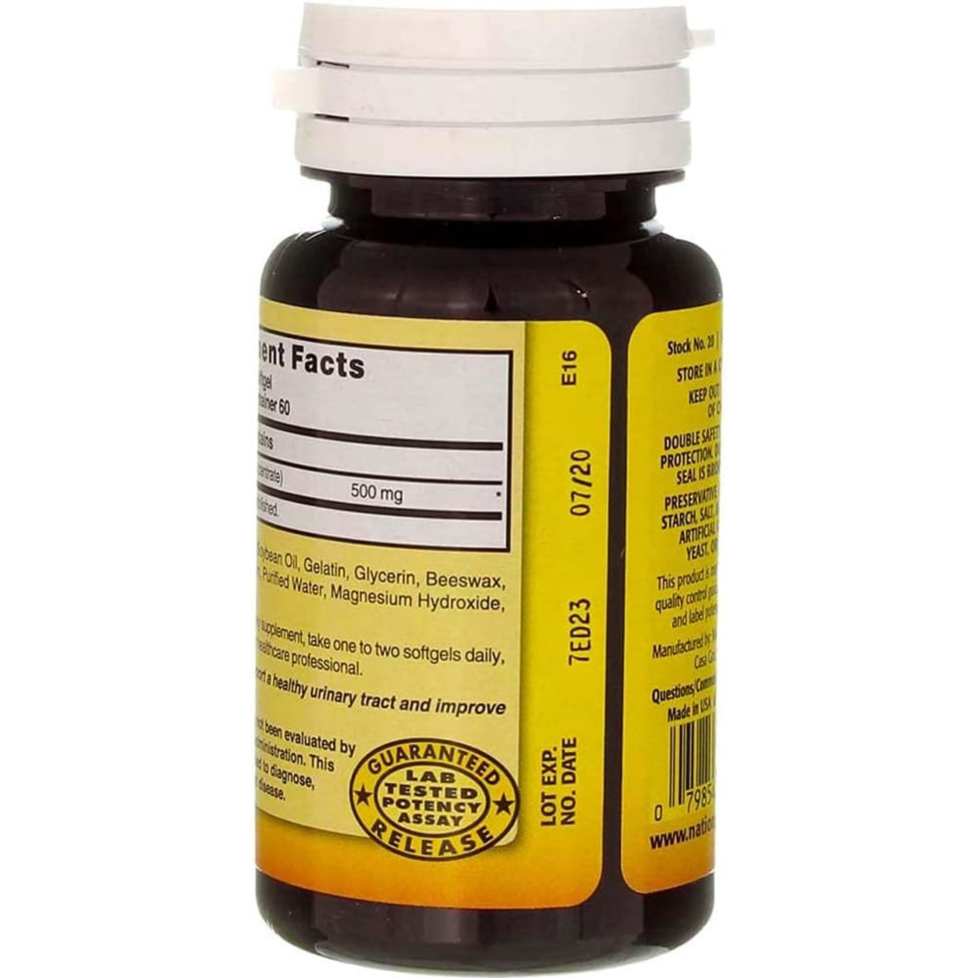 Nature's Blend Cranberry Concentrate Dietary Supplement, 500 mg, 60 Softgels, 54629000020, 1 Bottle