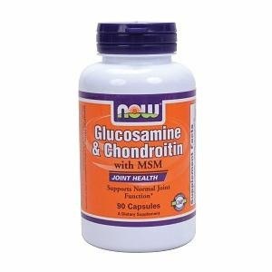 Now Glucosamine & Chondroitin with MSM Joint Health Dietary Supplement, 90 Capsules, 3924115, 1 Bottle