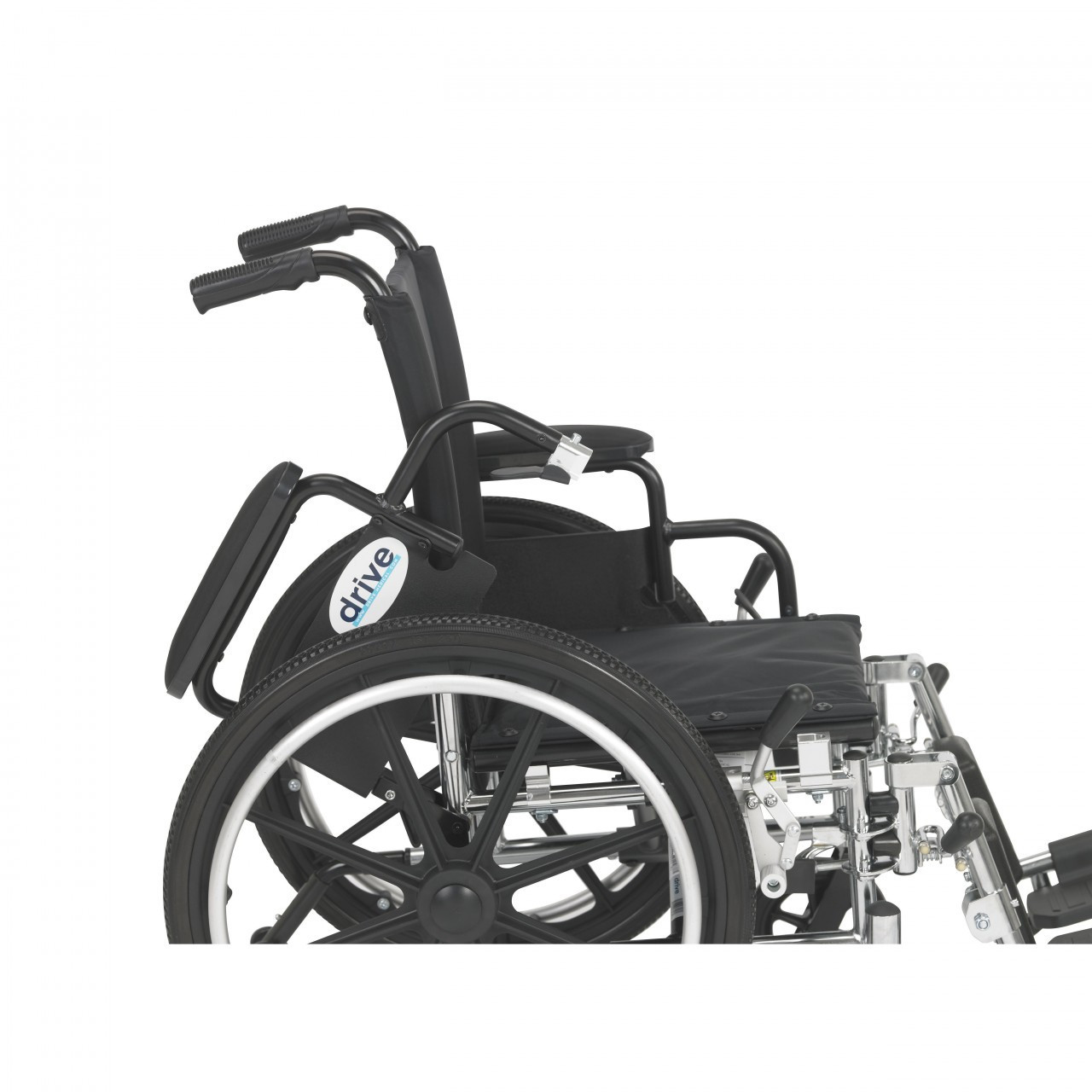 drive Viper Lightweight Wheelchair, Flip Back Desk Arm, Swing-Away Elevating Legrests, L414DDA-ELR, 14" - 1 Each