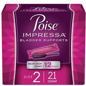 Poise Impressa Bladder Supports, 49619, Size 2 - Pack of 21