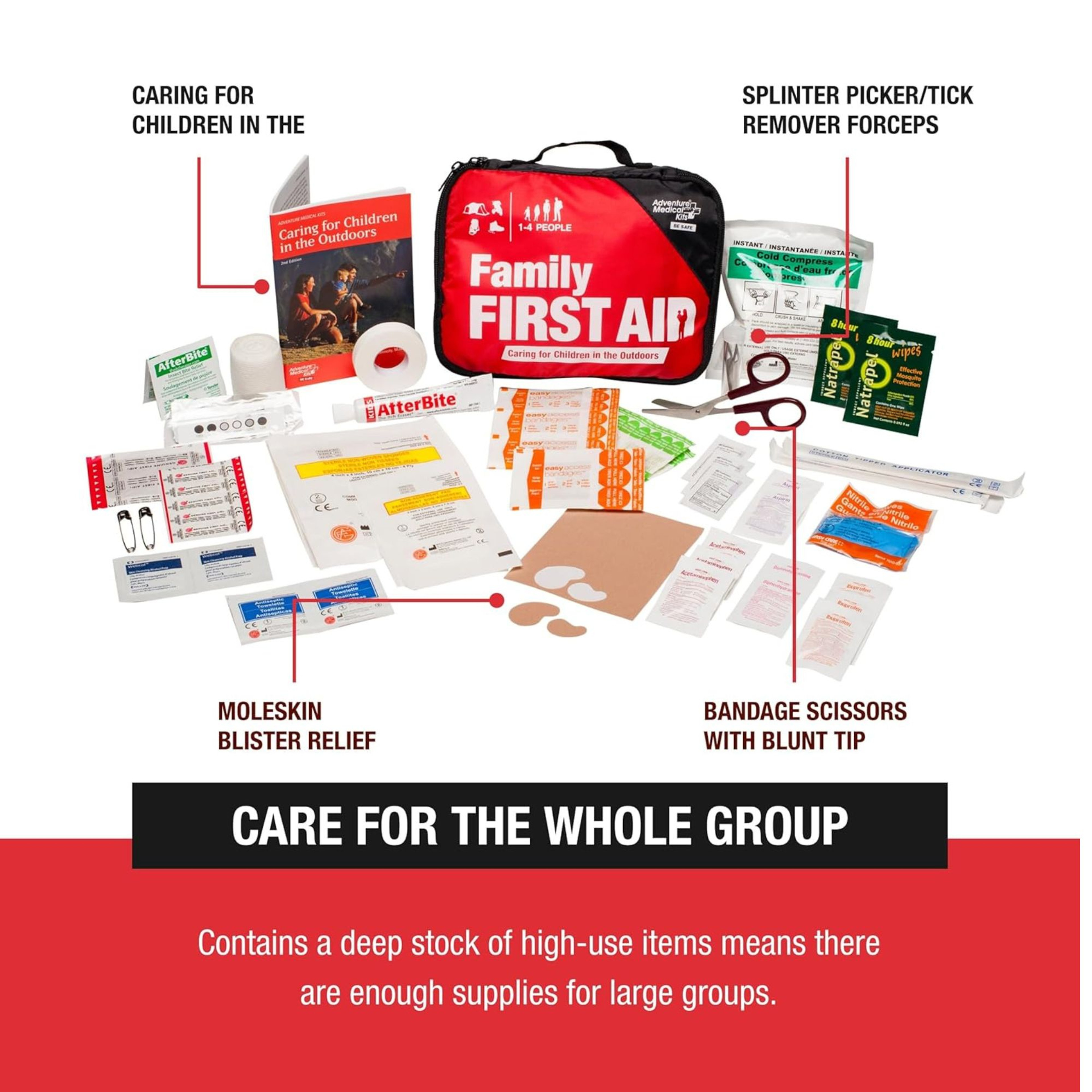 Adventure Family First Aid Kit, 0120-0230, 1 Each