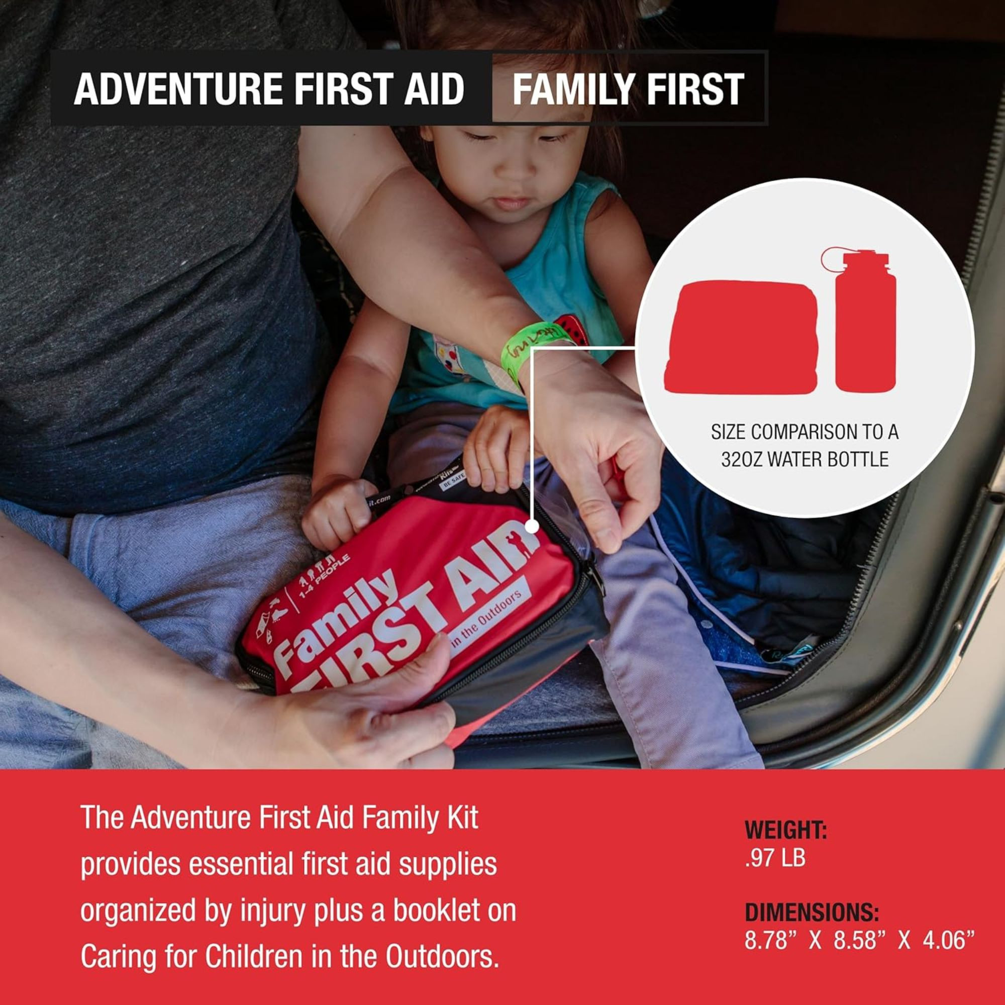 Adventure Family First Aid Kit, 0120-0230, 1 Each
