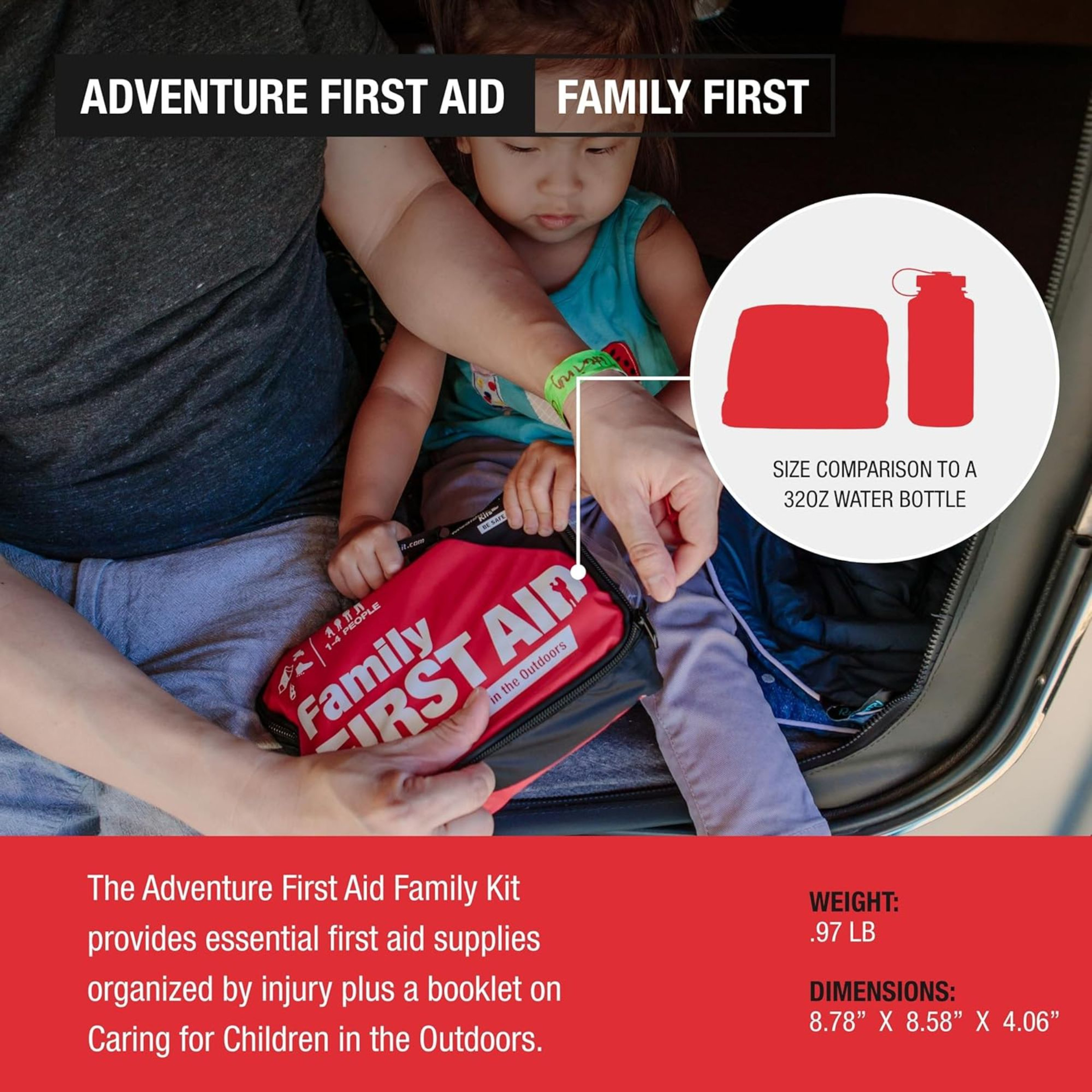 Adventure Family First Aid Kit, 0120-0230, 1 Each