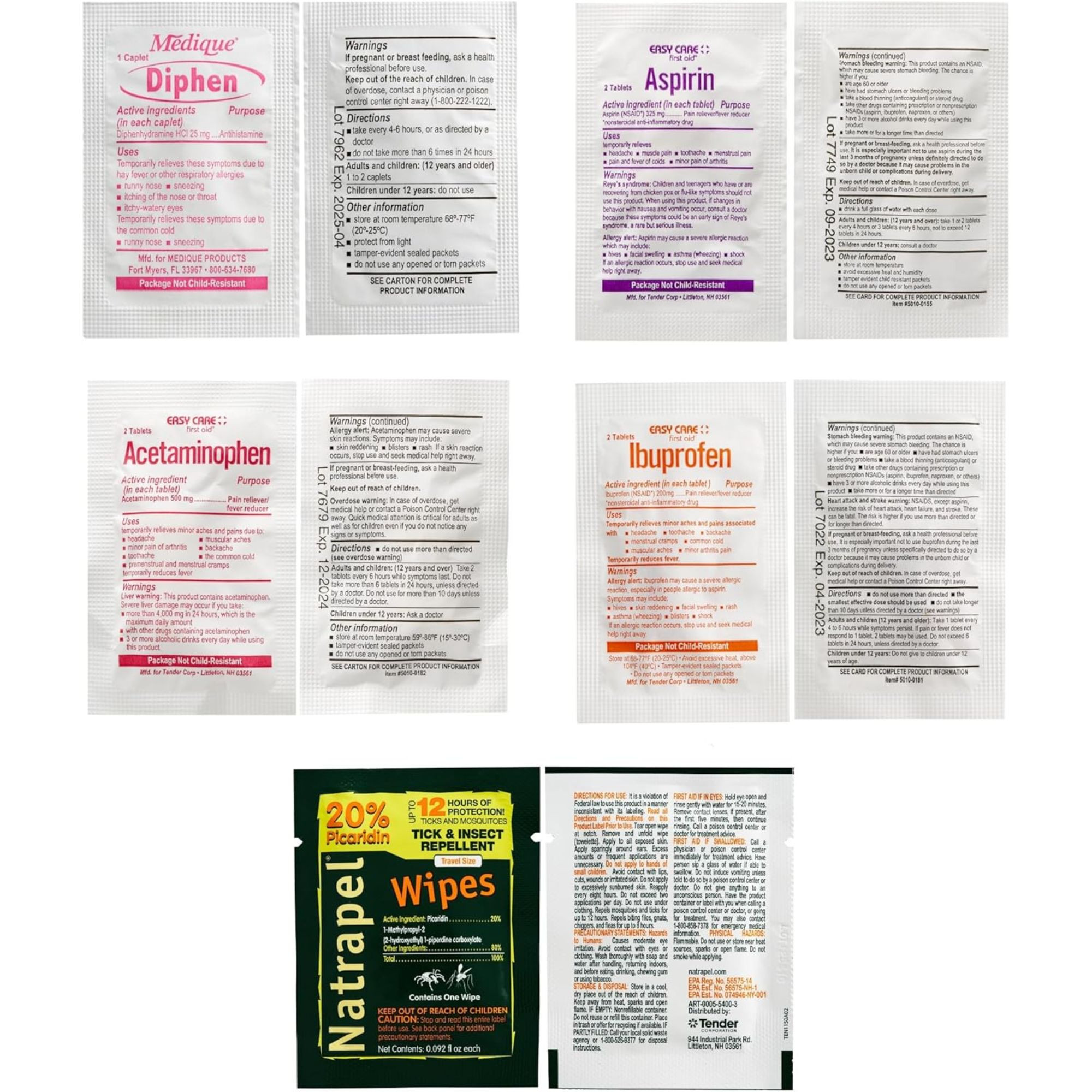 Adventure Family First Aid Kit, 0120-0230, 1 Each