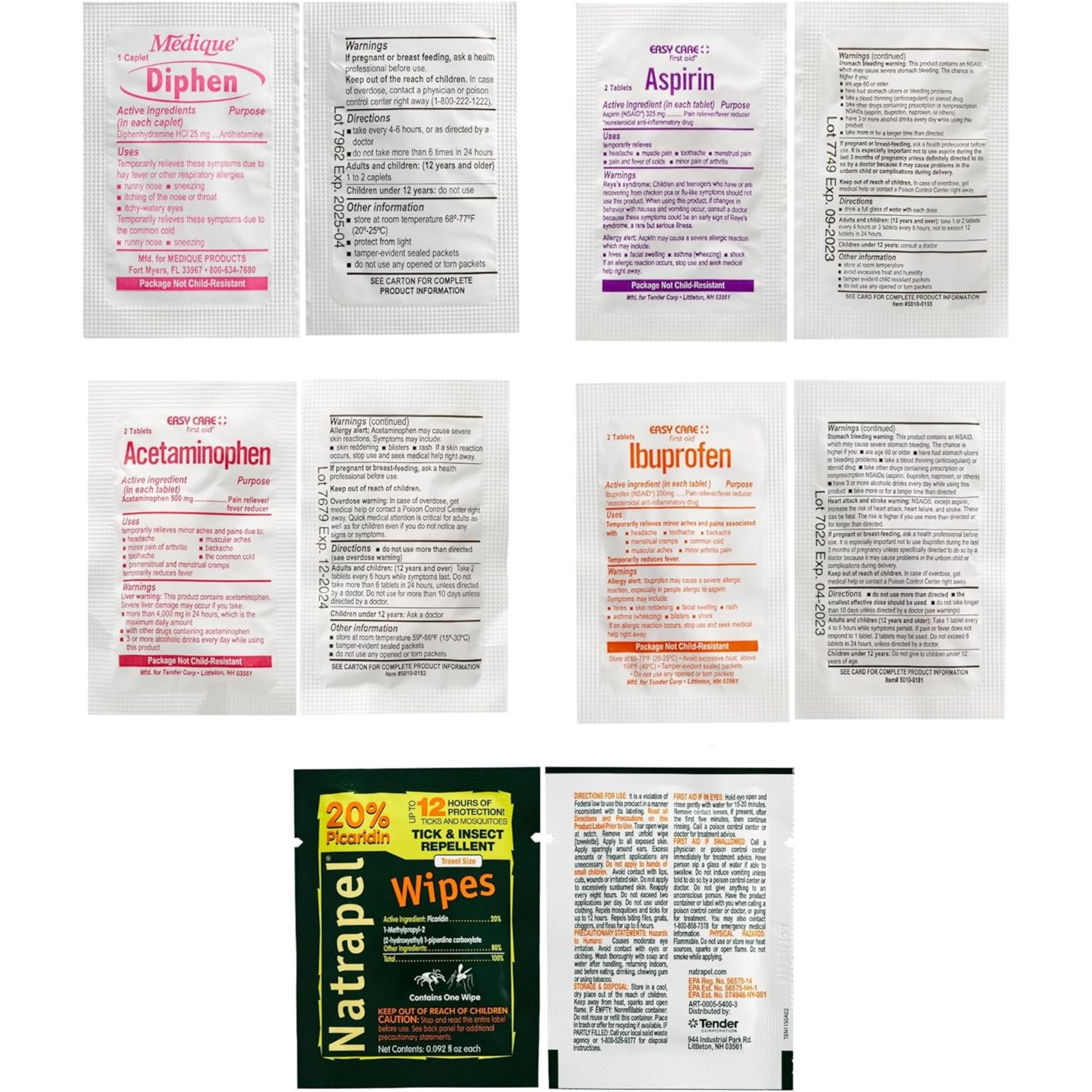 Adventure Family First Aid Kit, 0120-0230, 1 Each