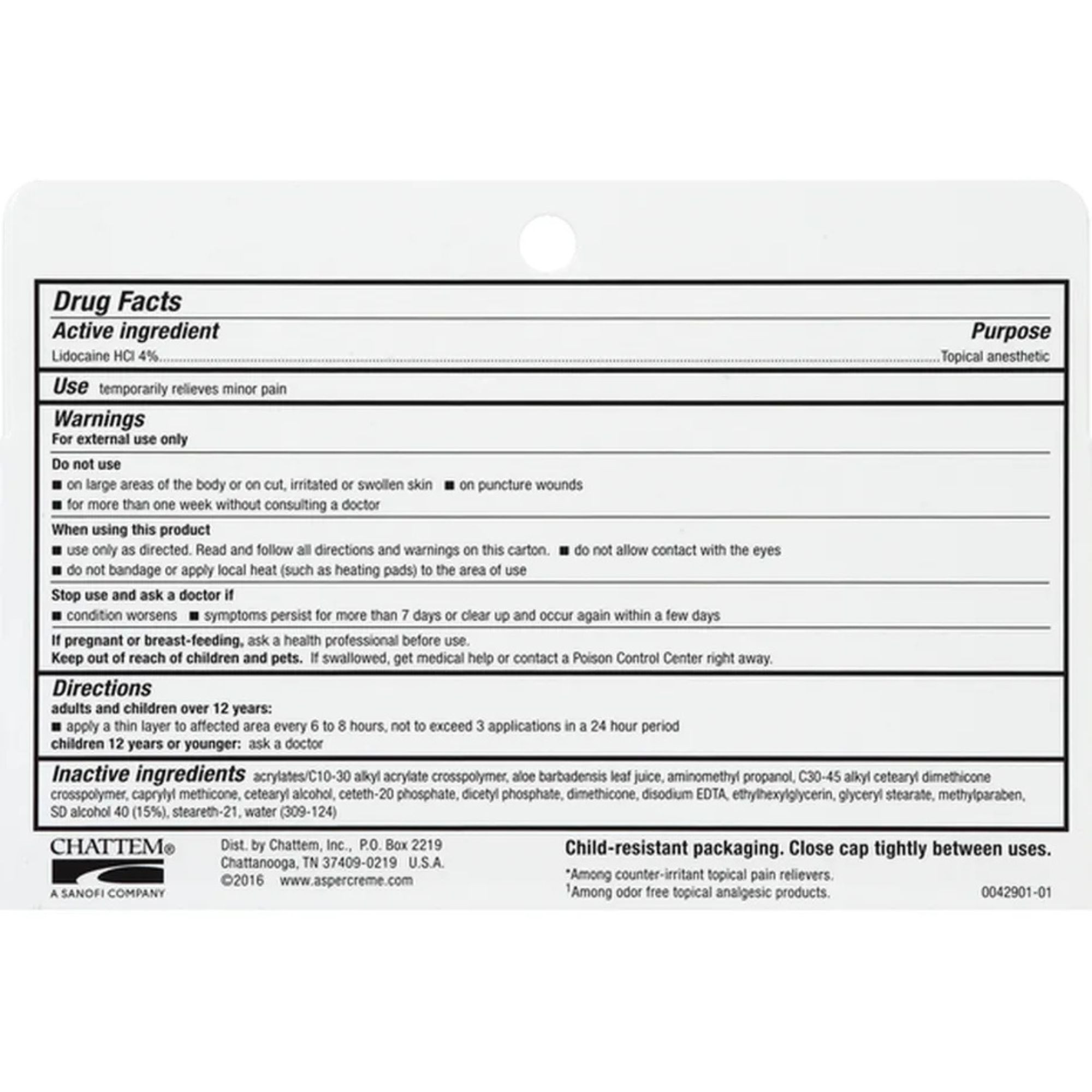 Aspercreme Maximum Strength with Lidocaine Pain Relieving Creme, 4.7