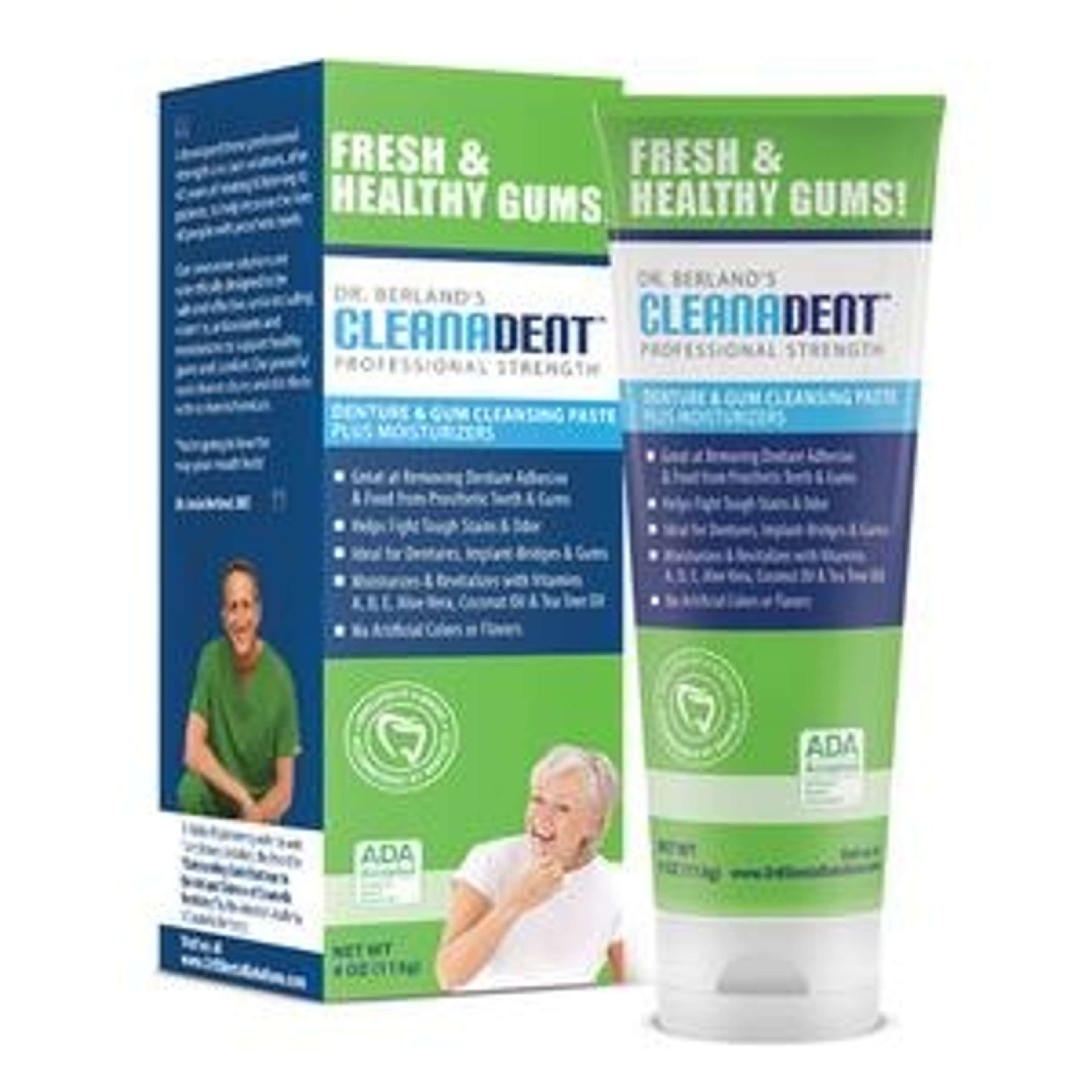 Dr. Berland's Cleanden Denture and Gum Cleaning Paste, 4 oz., CP-004, 1 Each