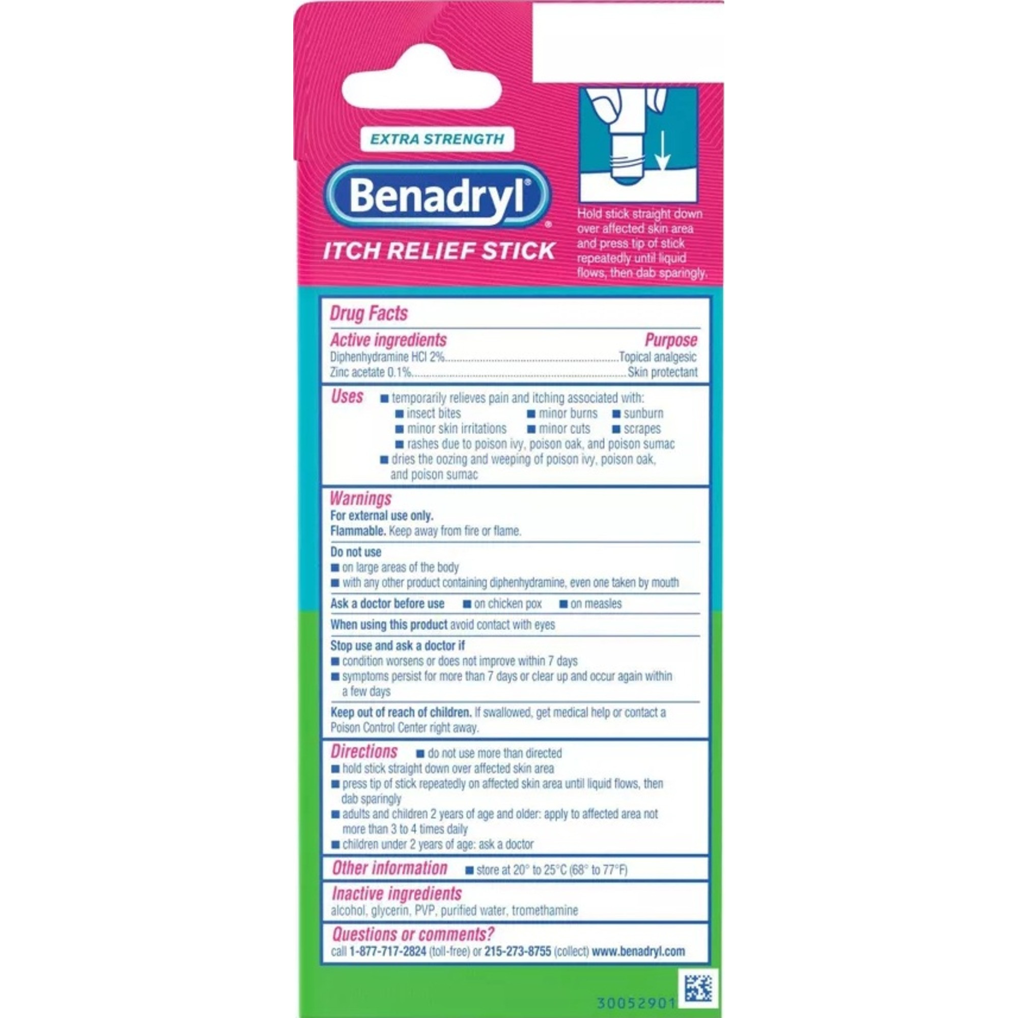 Benadryl Extra Strength Itch Relief Stick