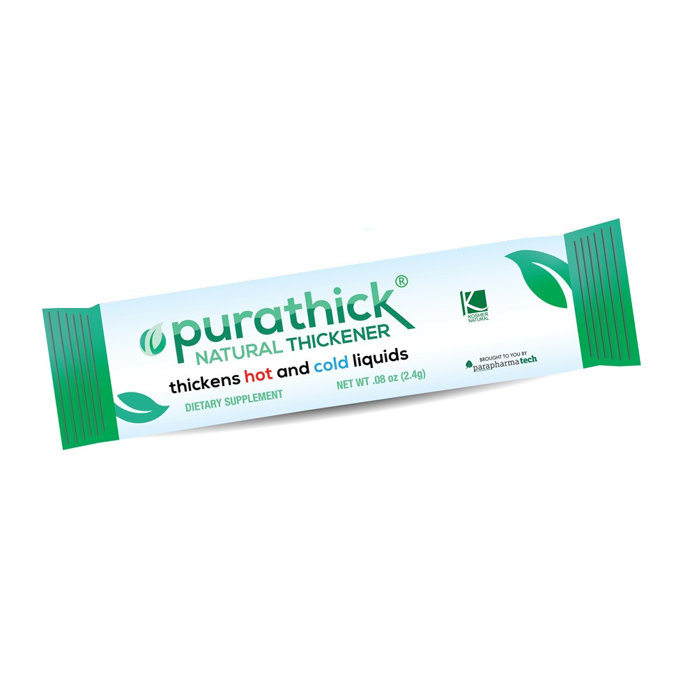 Purathick Beverage Thickener Powder Packets, Unflavored, 2.4 g