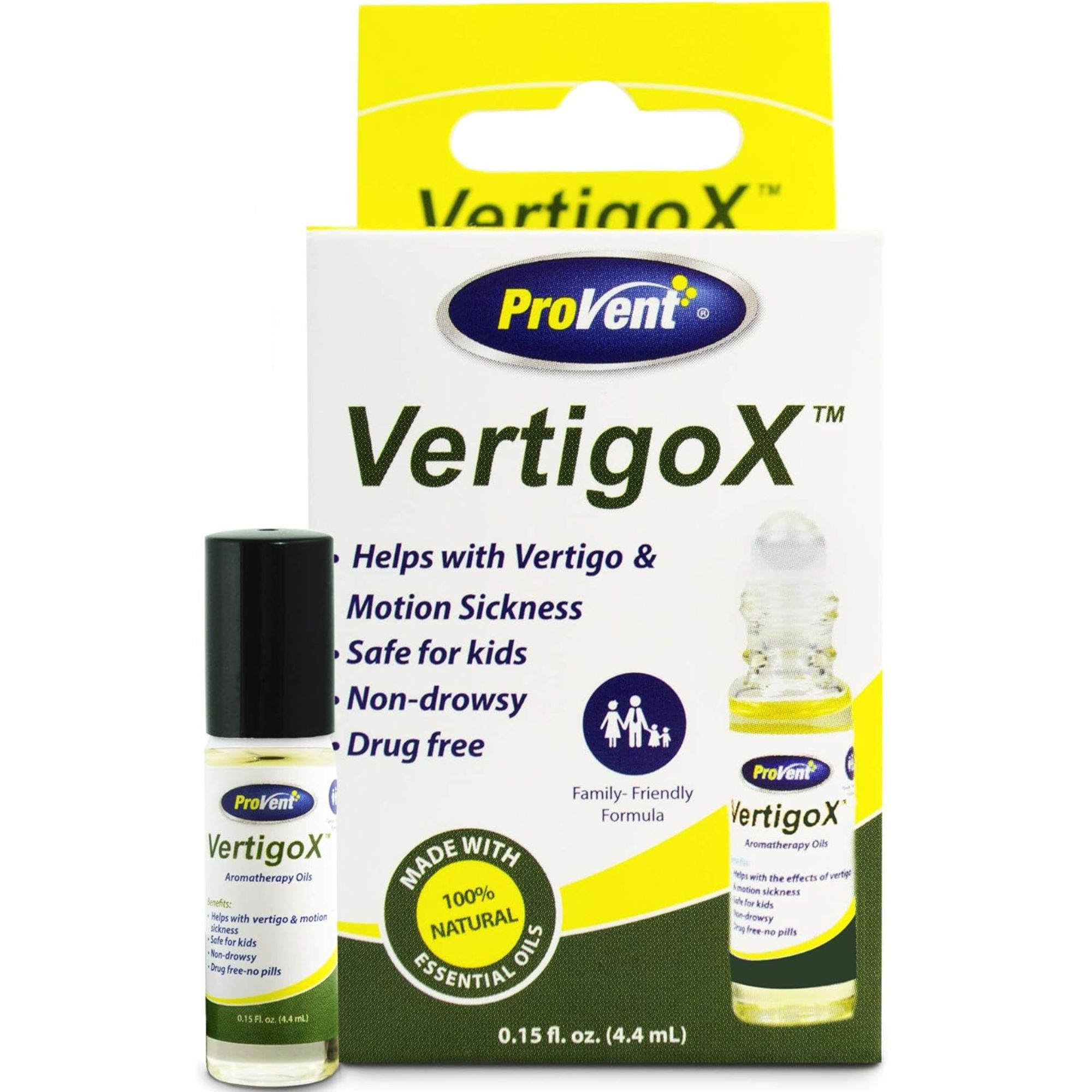 ProVent VertigoX Vertigo Relief Oil, 0.15 oz, PV02522, 1 Each
