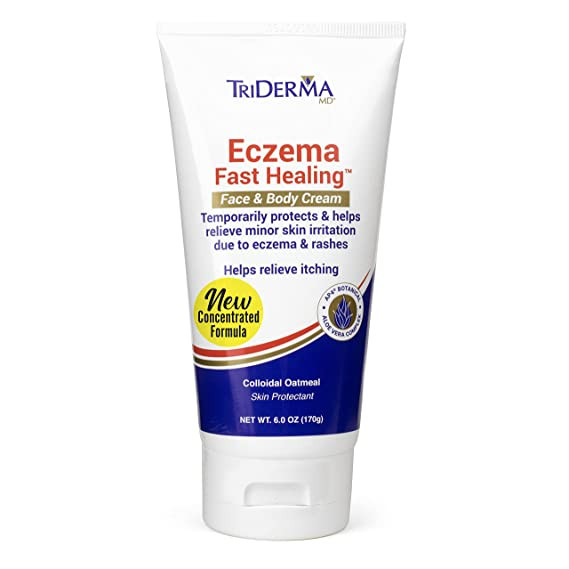 TriDerma MD Eczema Fast Healing Face & Body Cream, 6 oz