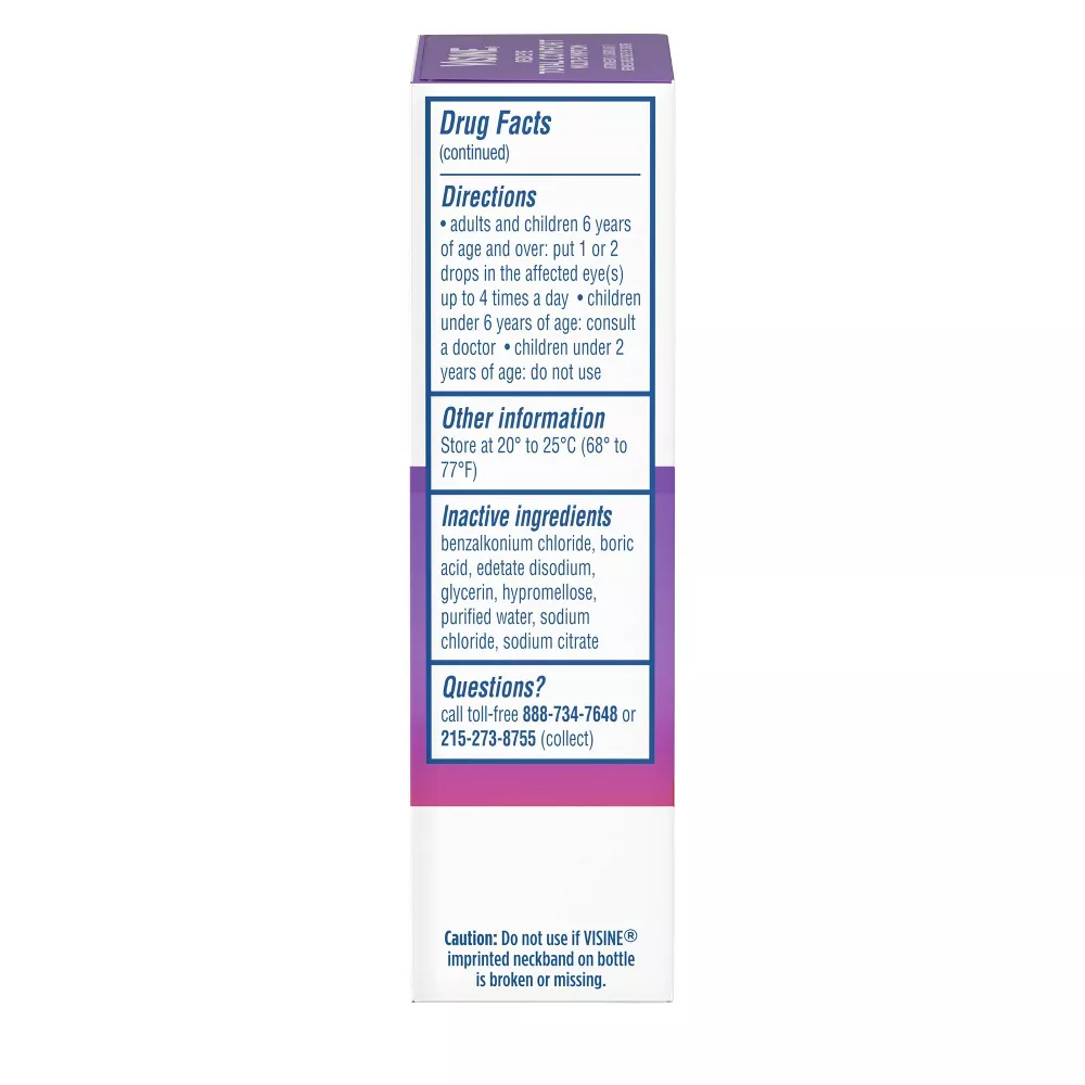 Visine Totality Multi-Symptom Relief Eye Drops, .5 oz., 49386, 1 Each