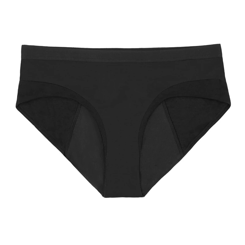 Thinx Cotton Brief, Black, Moderate Absorbency
