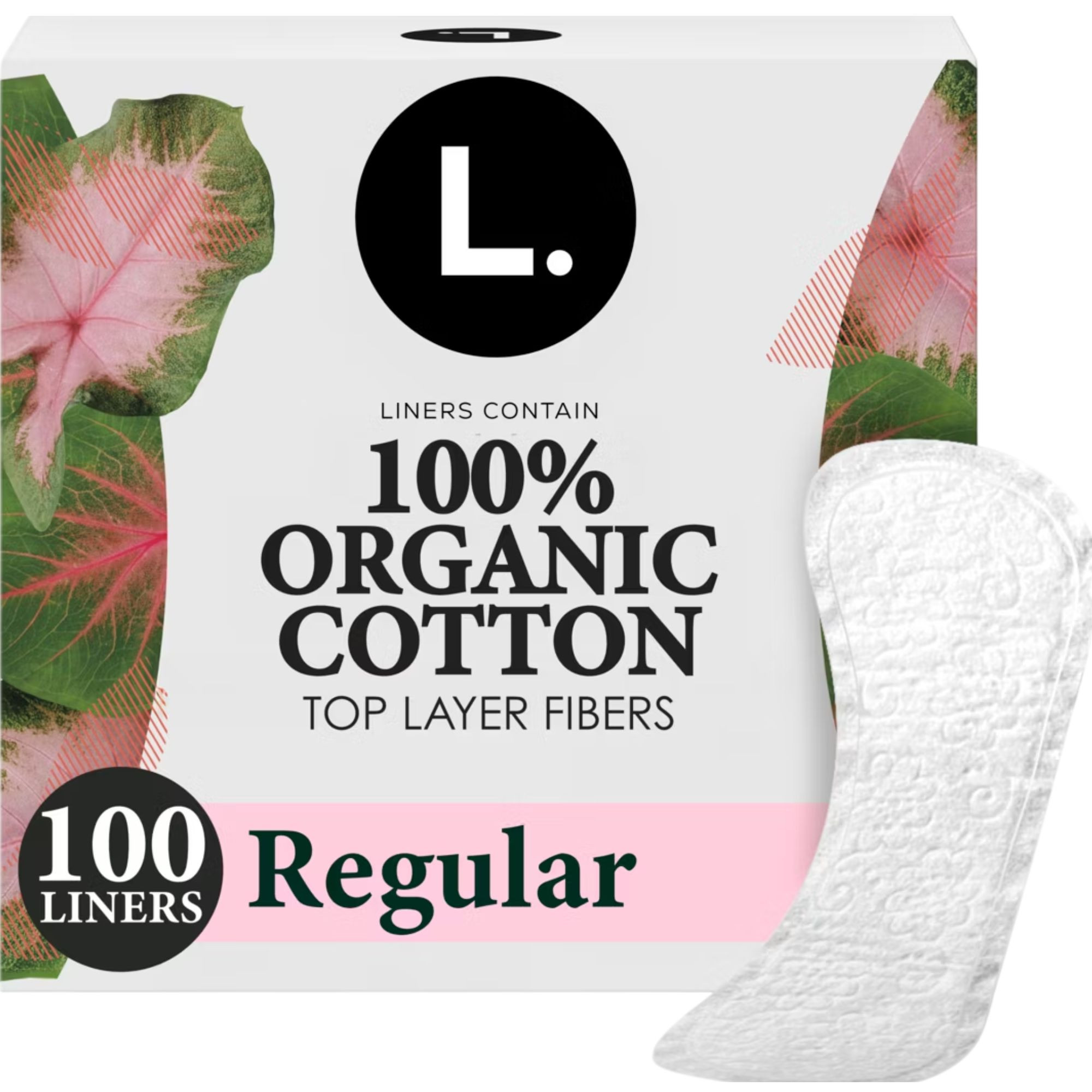 L. Chlorine Free Ultra Thin Liners, Regular Absorbency, 80339719, Pack of 100