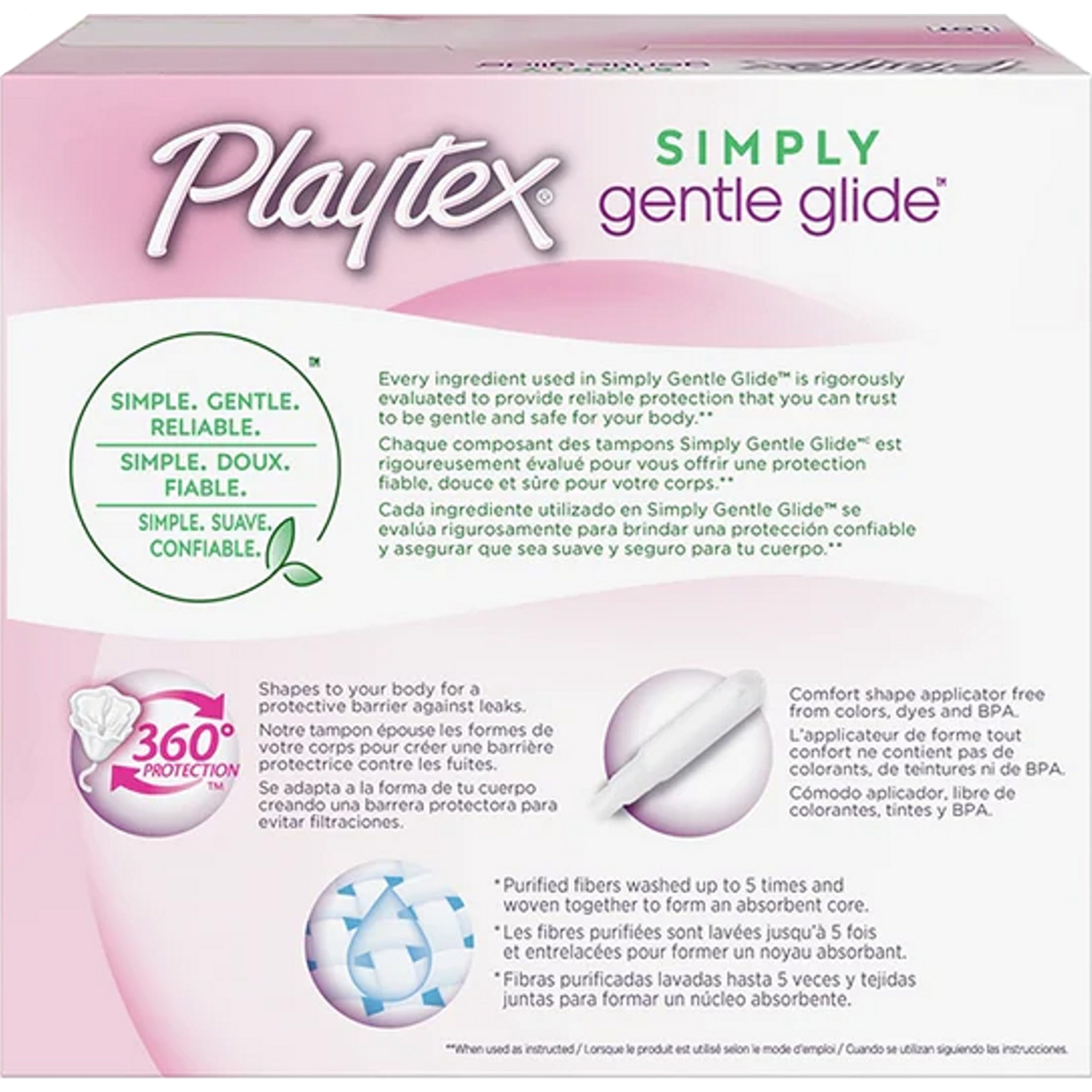 Playtex® Simply Gentle Glide™ Tampons Multipack, Regular/Super Absorbency