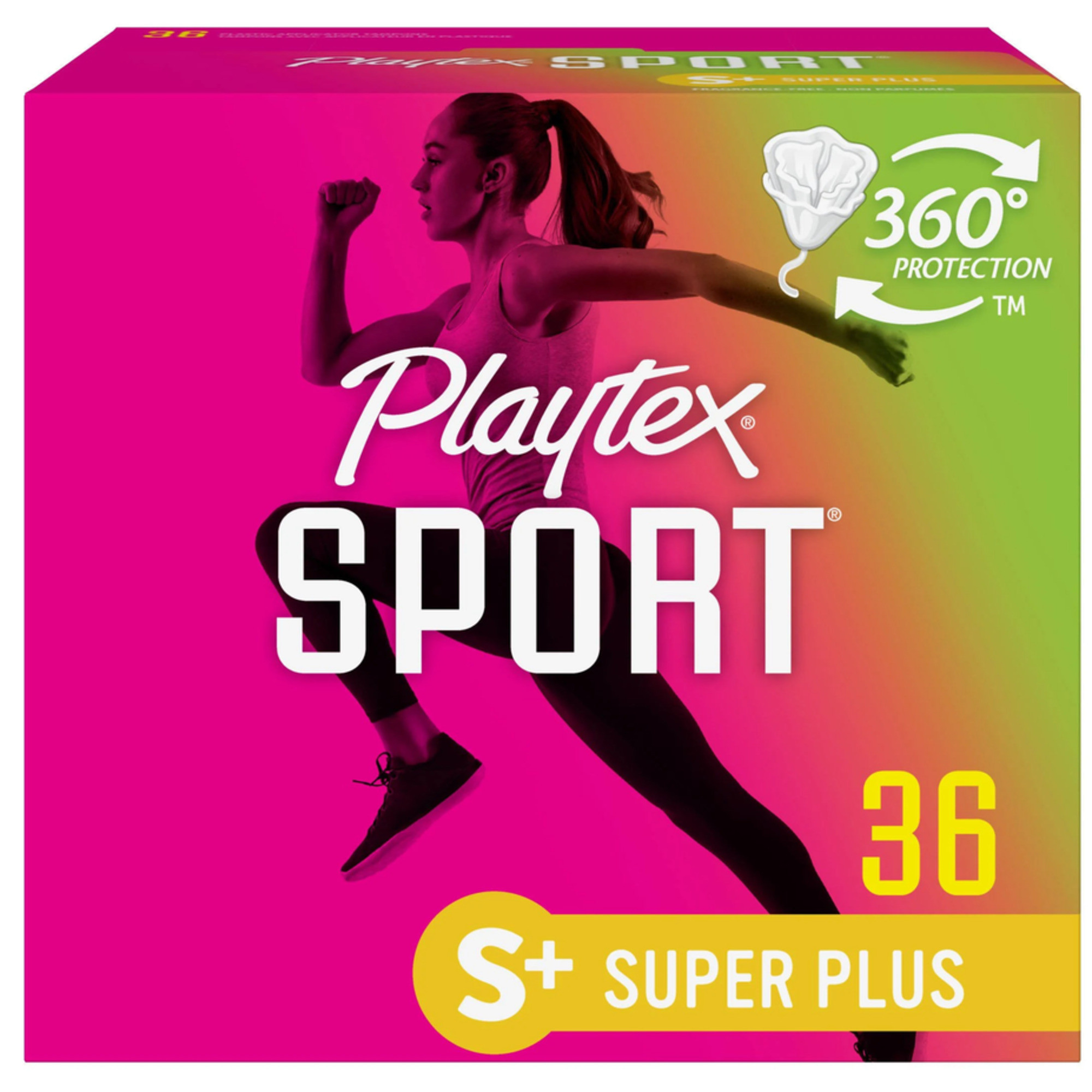 Playtex Sport Tampons, Unscented, Super Plus Absorbency