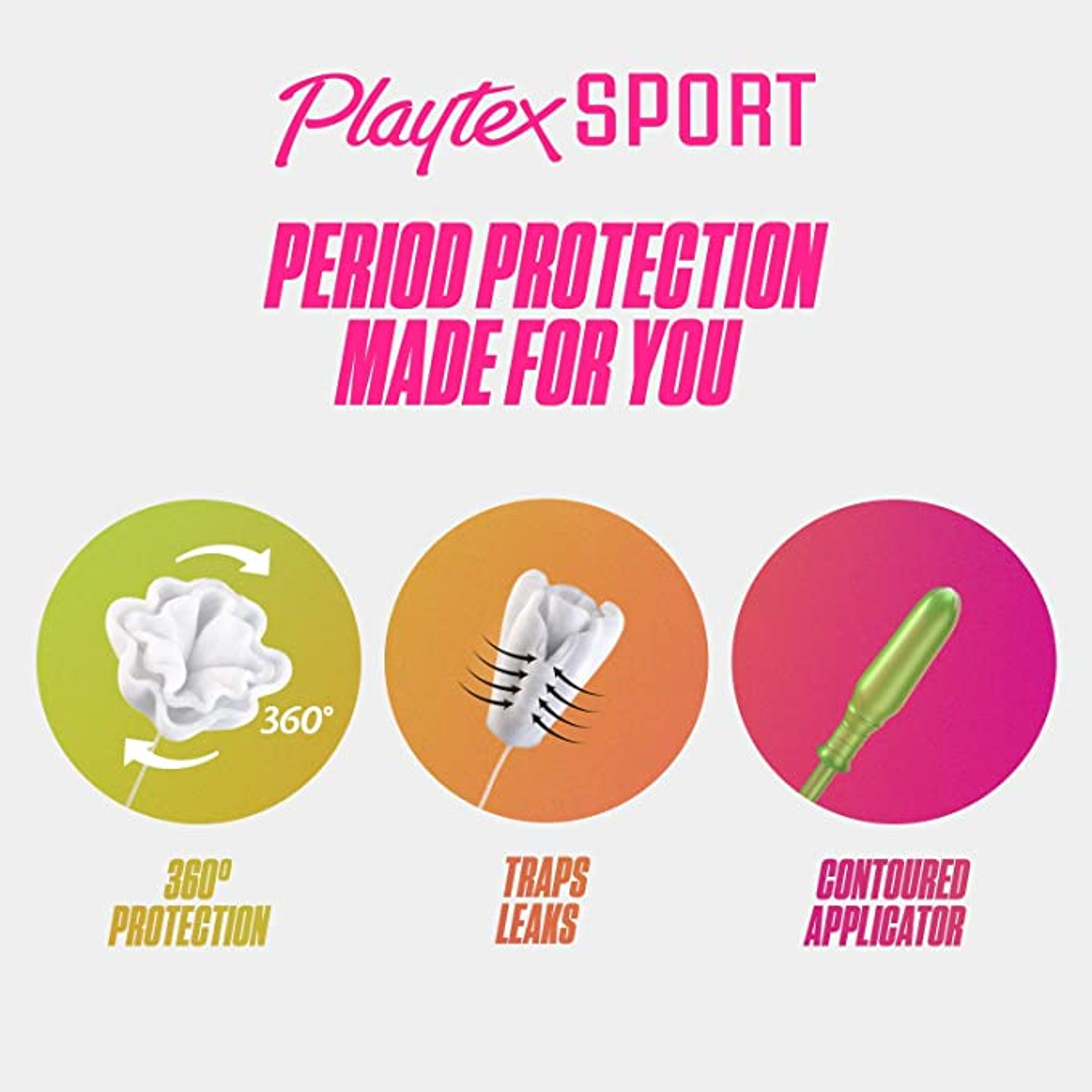 Playtex Sport Tampons, Unscented, Super Absorbency