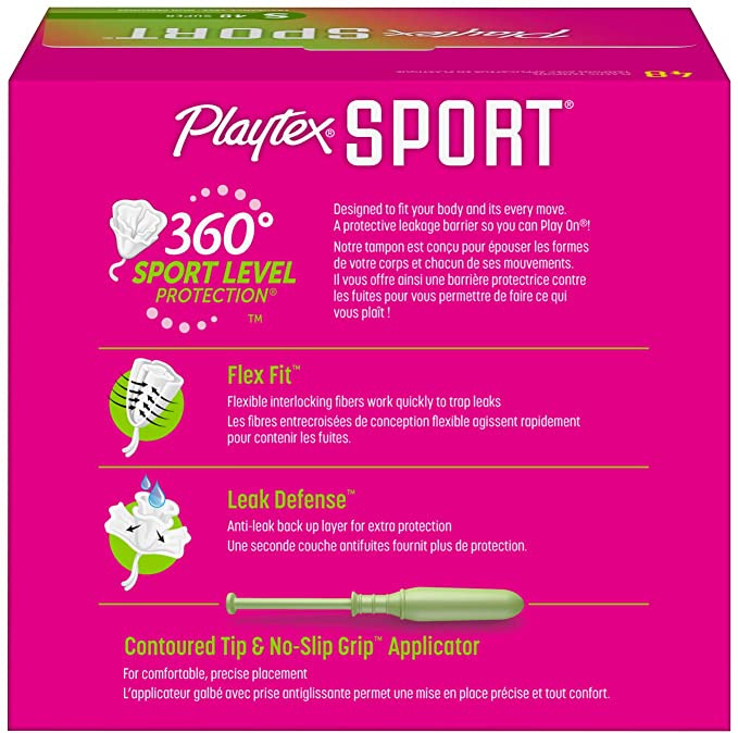 Playtex Sport Tampons, Unscented, Super Absorbency