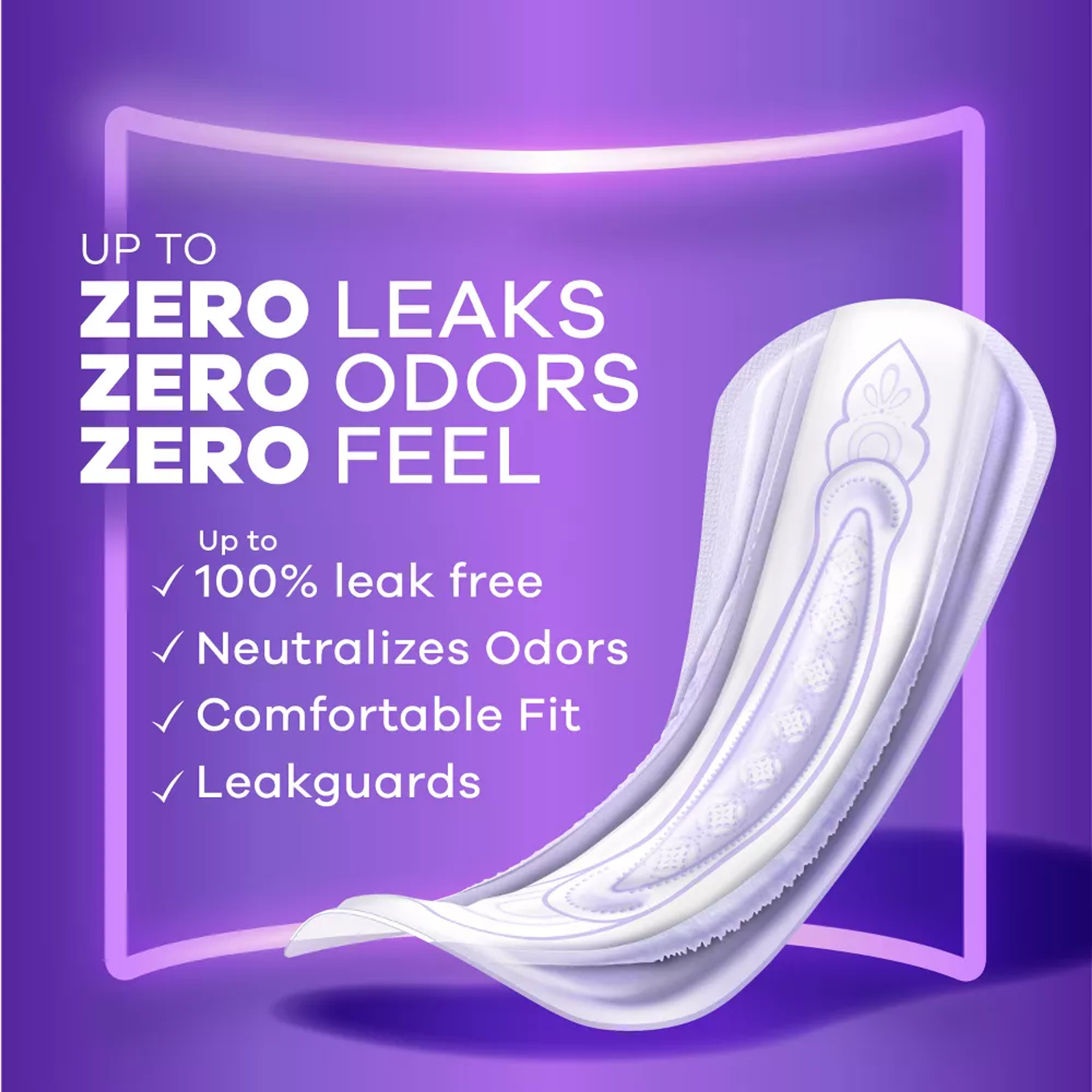 Always Discreet Incontinence Pads, Moderate Absorbency