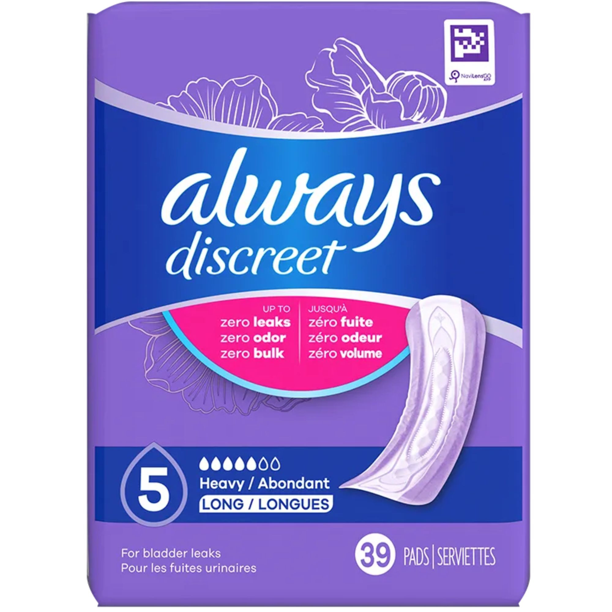 Always Discreet Heavy Long Incontinence Pads