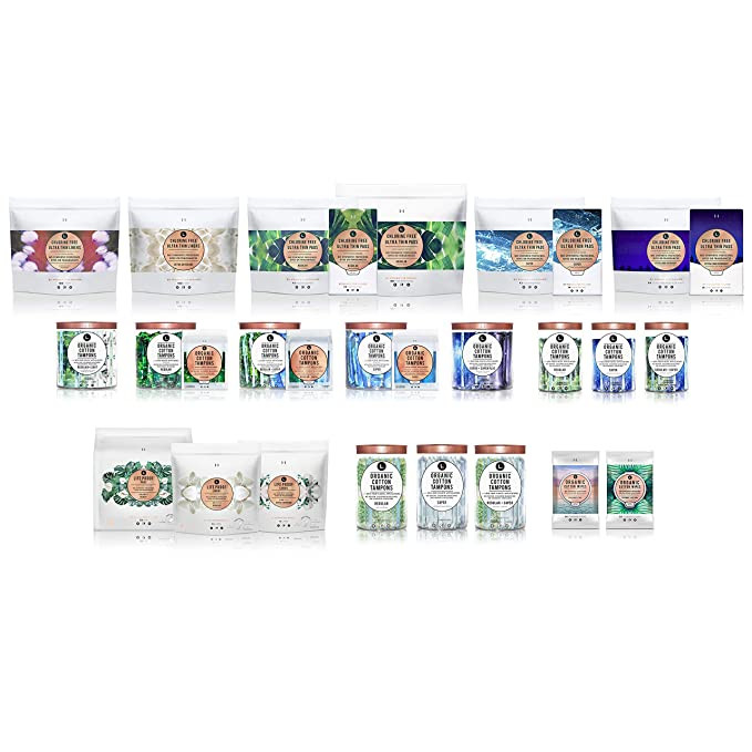 L. Chlorine Free Ultra Thin Pads with Wings,  Super Absorbency