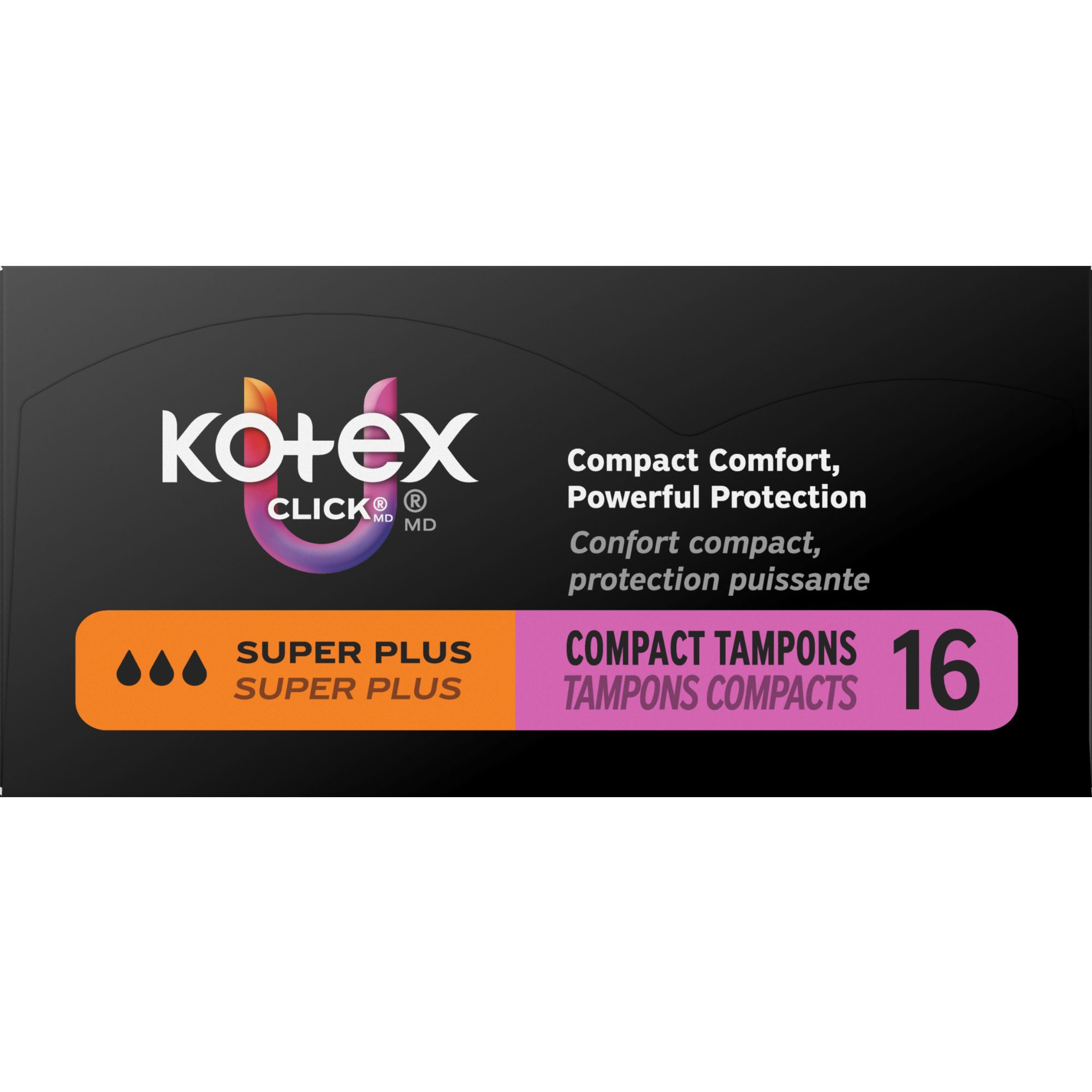U by Kotex Click Compact Tampons, Super Plus Absorbency