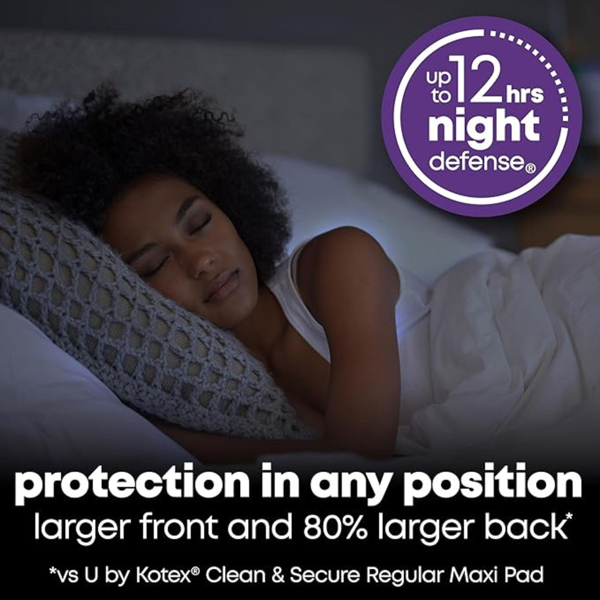 U by Kotex Security Maxi Pads with Wings, Extra Heavy Absorbency