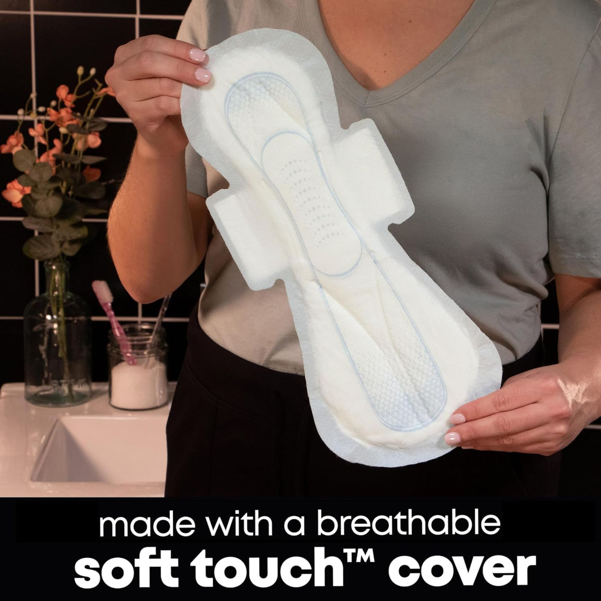 U by Kotex Security Maxi Pads with Wings, Extra Heavy Absorbency