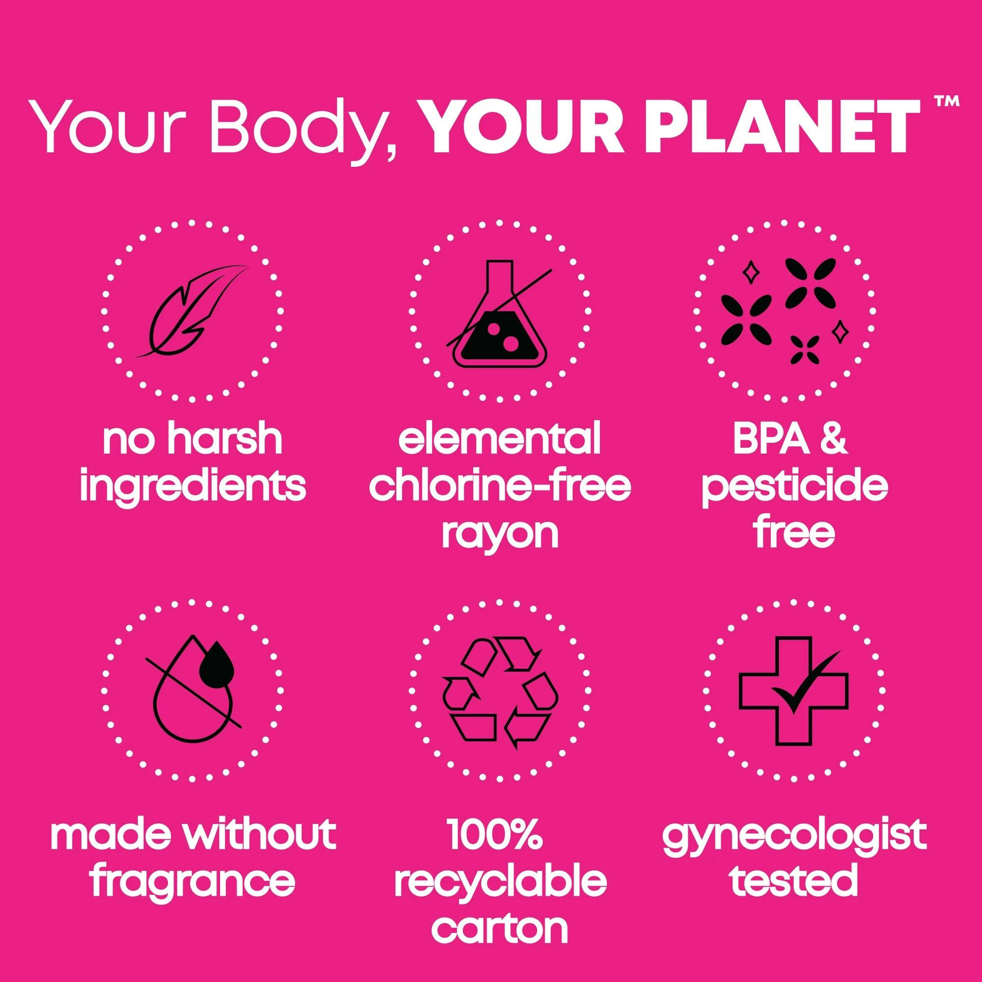 U by Kotex Security Tampons, Super Absorbency, 51570, Pack of 16