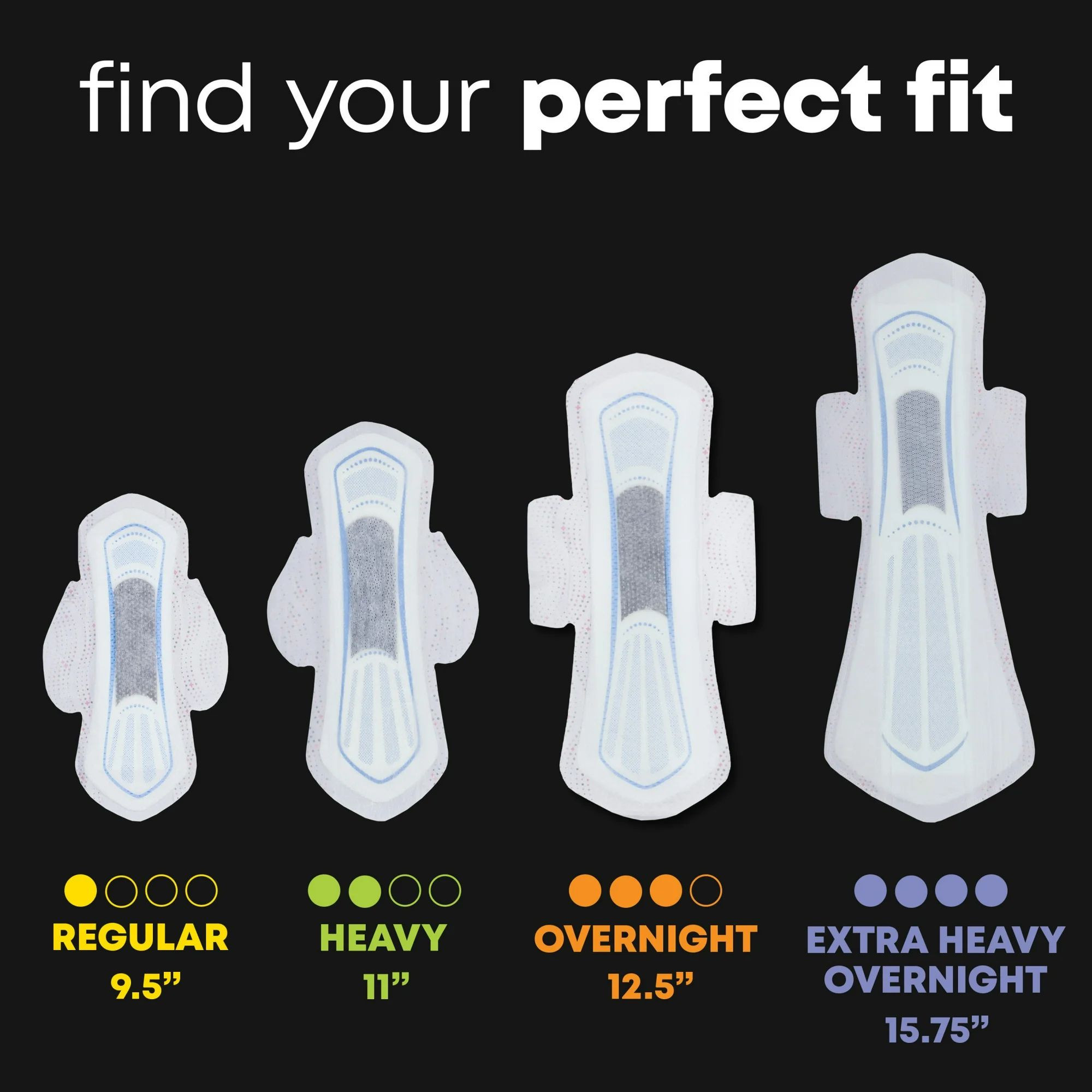 U by Kotex AllNighter Ultra Thin Pads with Wings,  Extra Heavy Overnight Absorbency, 47789, Pack of 12