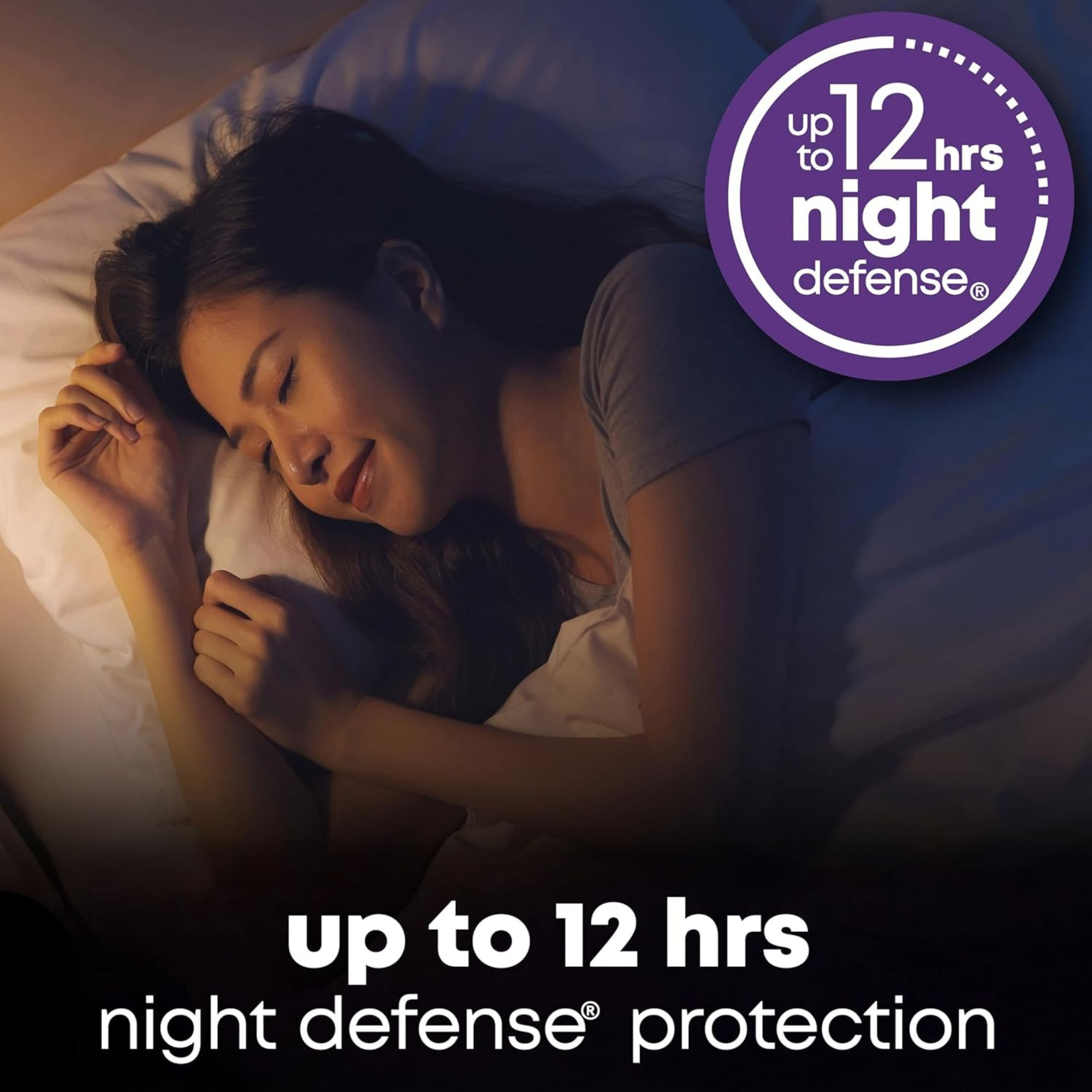 U by Kotex AllNighter Ultra Thin Pads with Wings, Overnight Absorbency