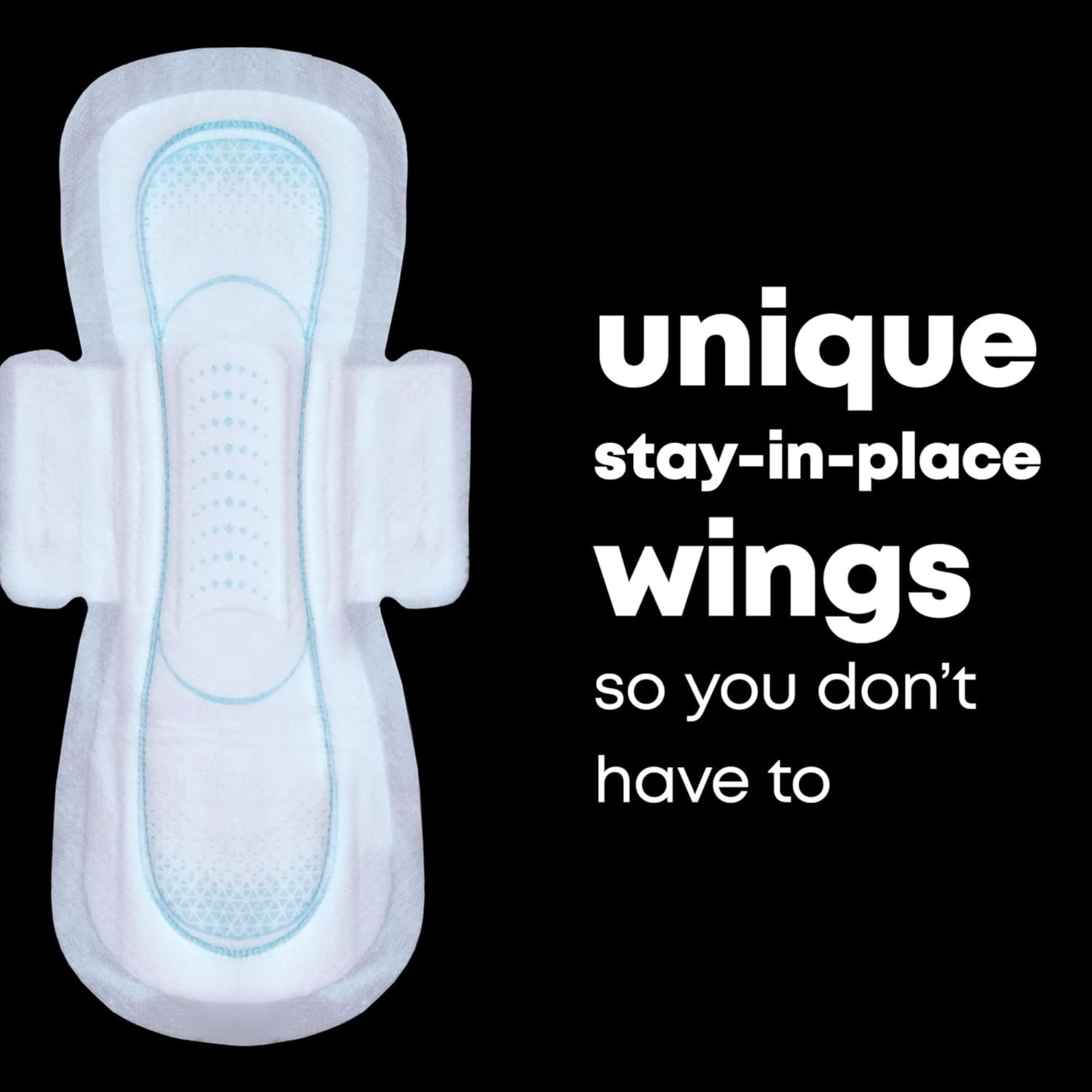 U by Kotex AllNighter Ultra Thin Pads with Wings, Overnight Absorbency