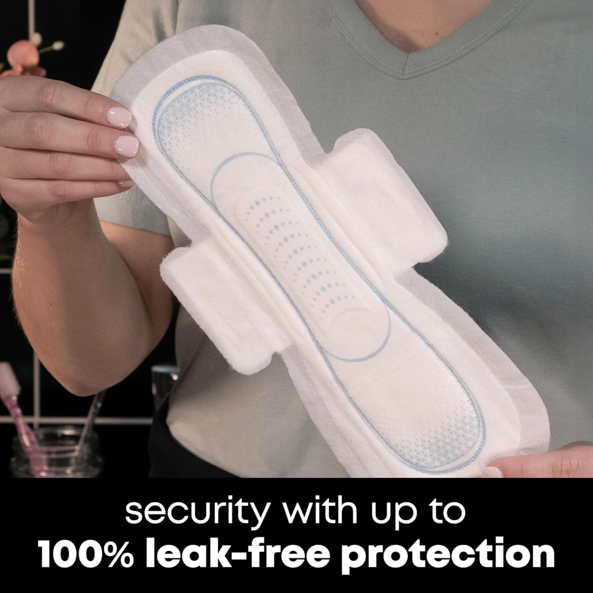 U by Kotex AllNighter Ultra Thin Pads with Wings, Overnight Absorbency