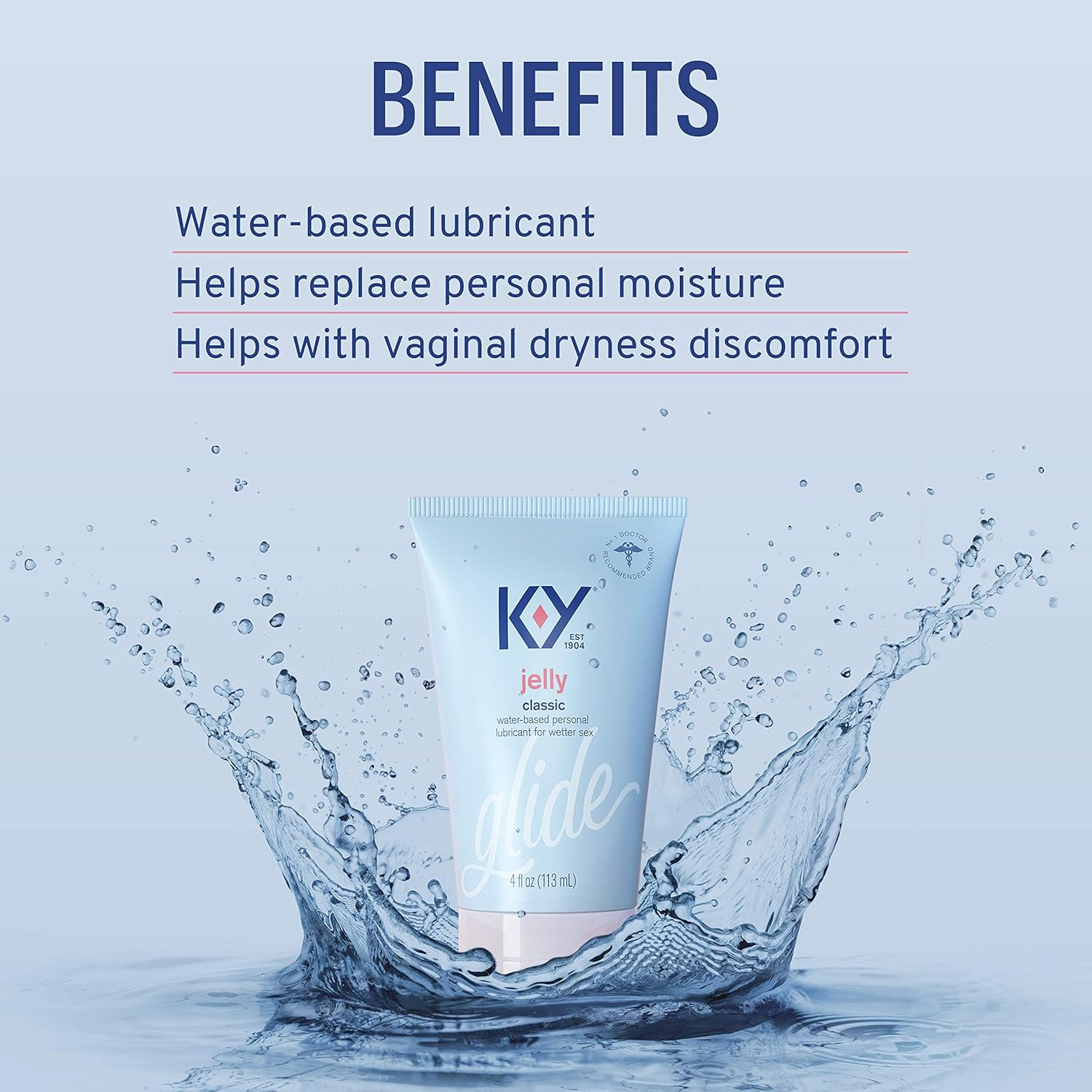 K-Y Personal Lubricated Jelly, 4 oz.