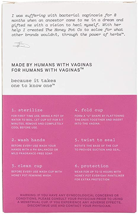 The Honey Pot Menstrual Cup, Size 1