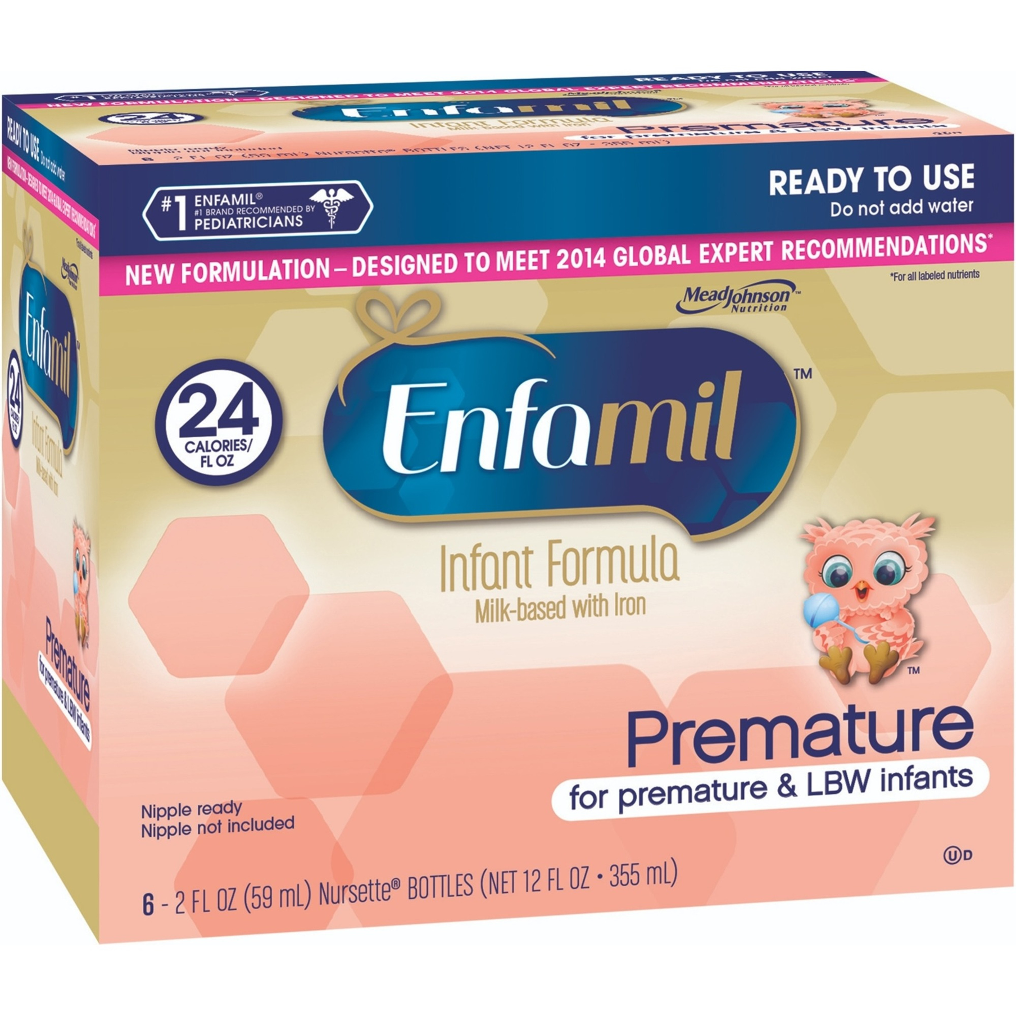 Enfamil Premature 24 Cal Ready-to-Use Formula Nursette Bottle